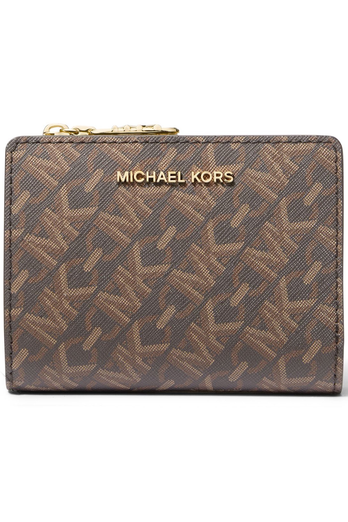 BROWN PRINTED WALLET 1