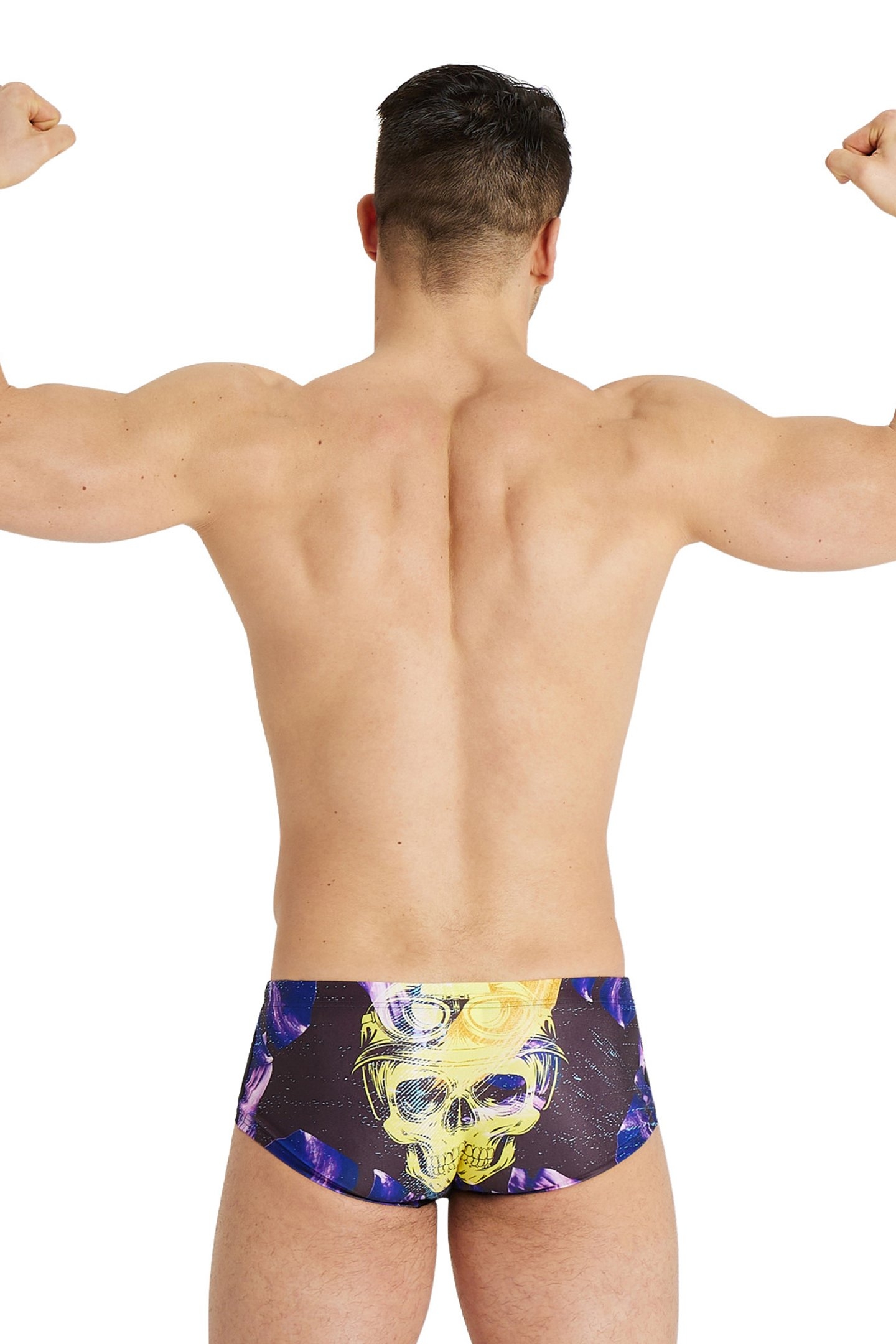 MEN'S CRAZY ARENA SWIM LOW WAIST SHORT P BLACK MULTI 2