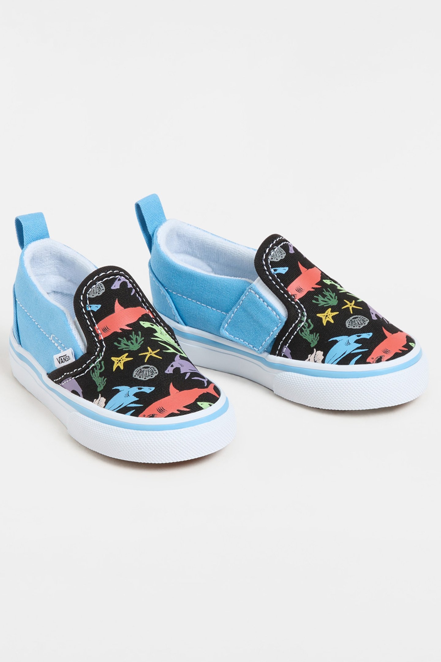 TODDLER SLIP-ON GLOW SHARKS BLUE/MULTI 2