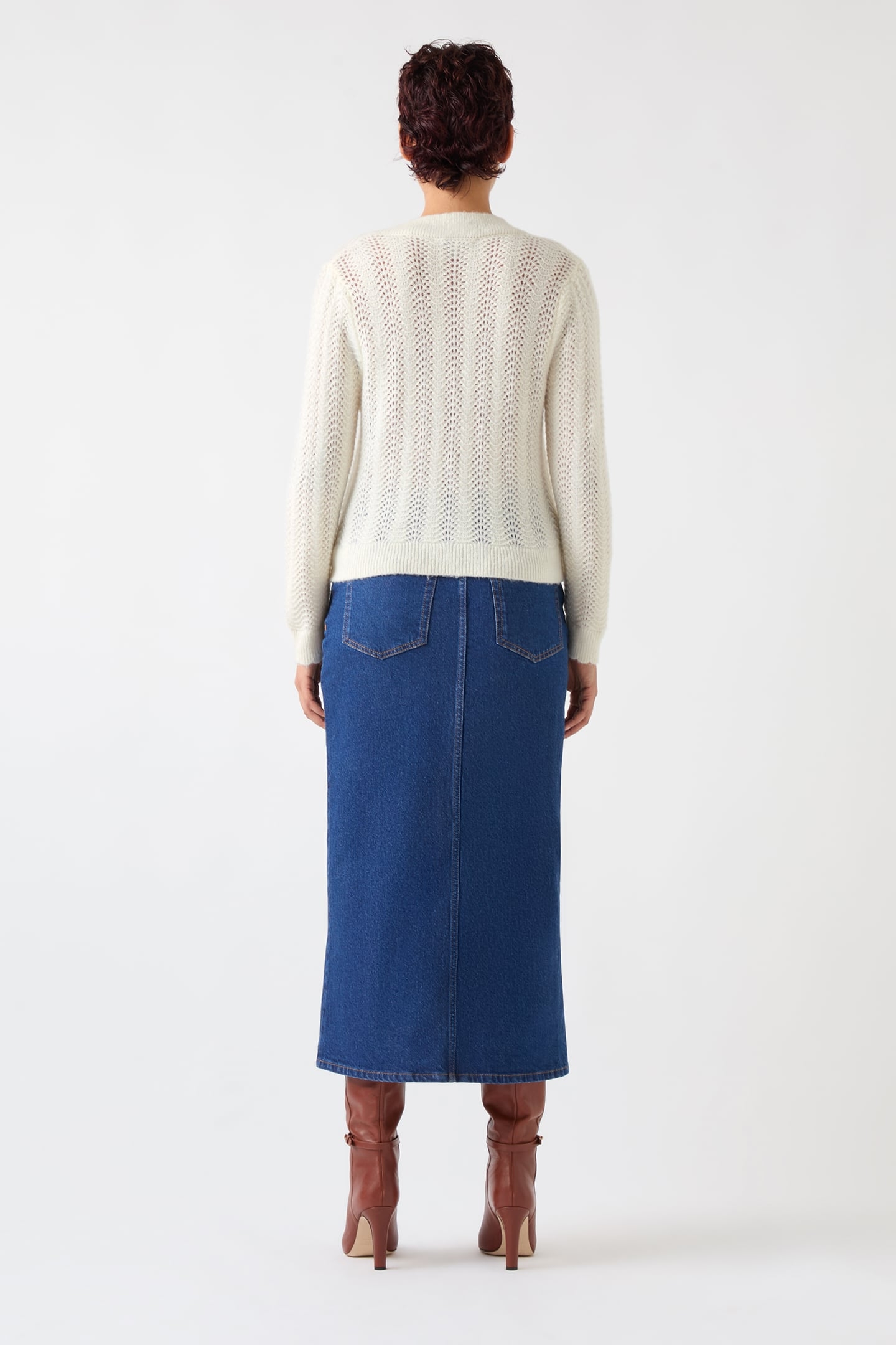 CD ELODIE CABLE CARDIGAN CREAM 3