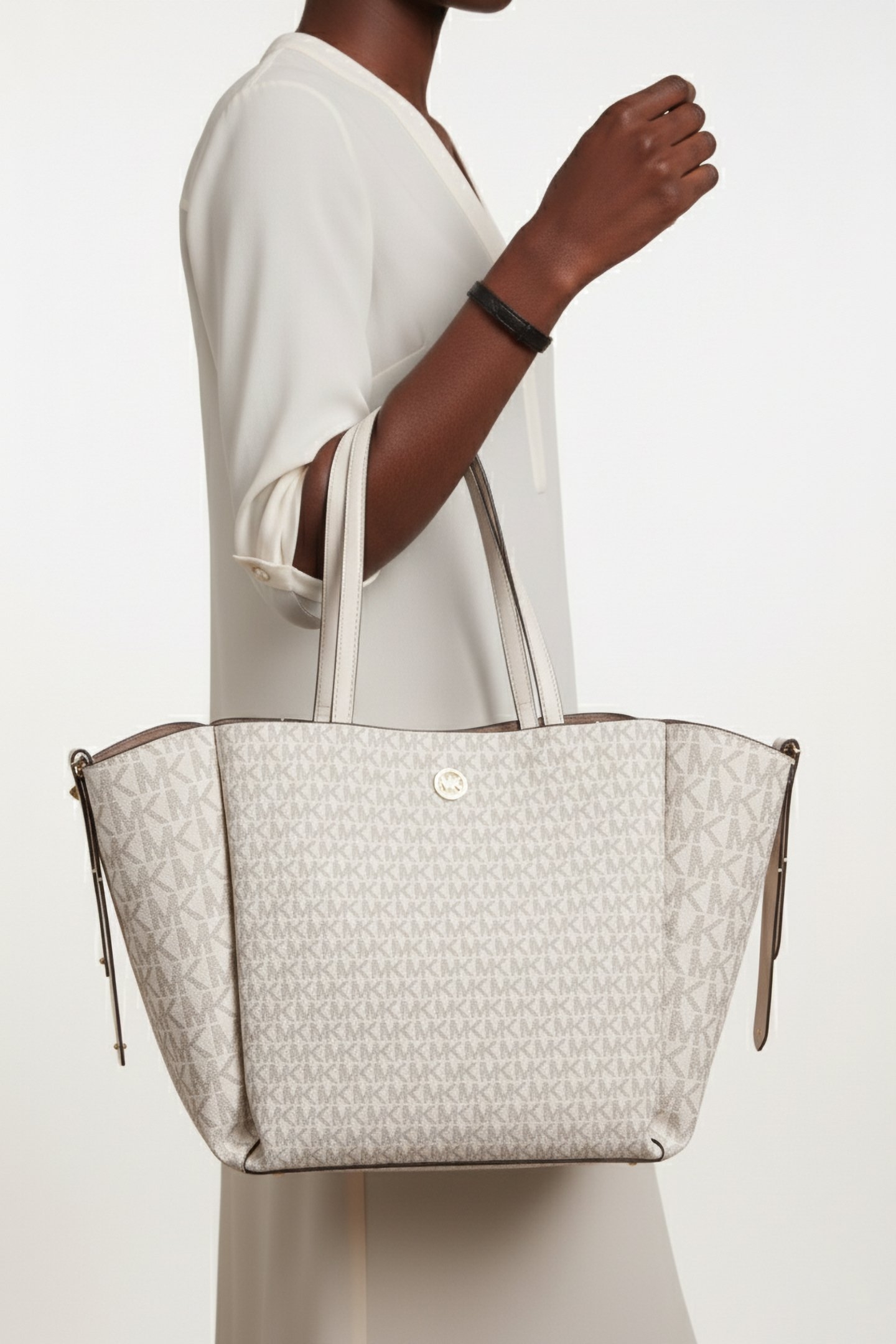 LG OPEN TOTE VAN/CREAM 1