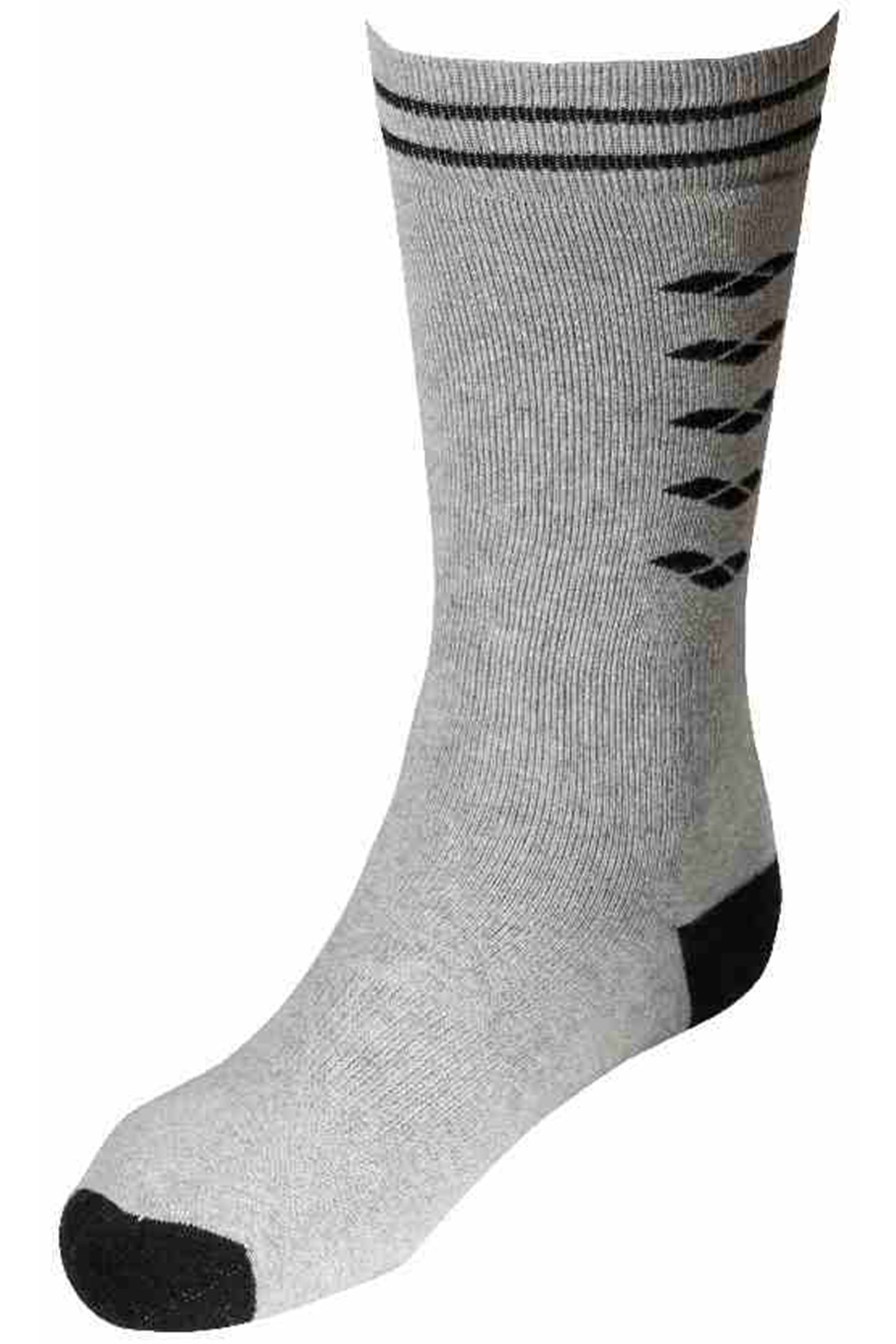 ICONS SOCKS MEDIUM GREY MELANGE-BLACK 2