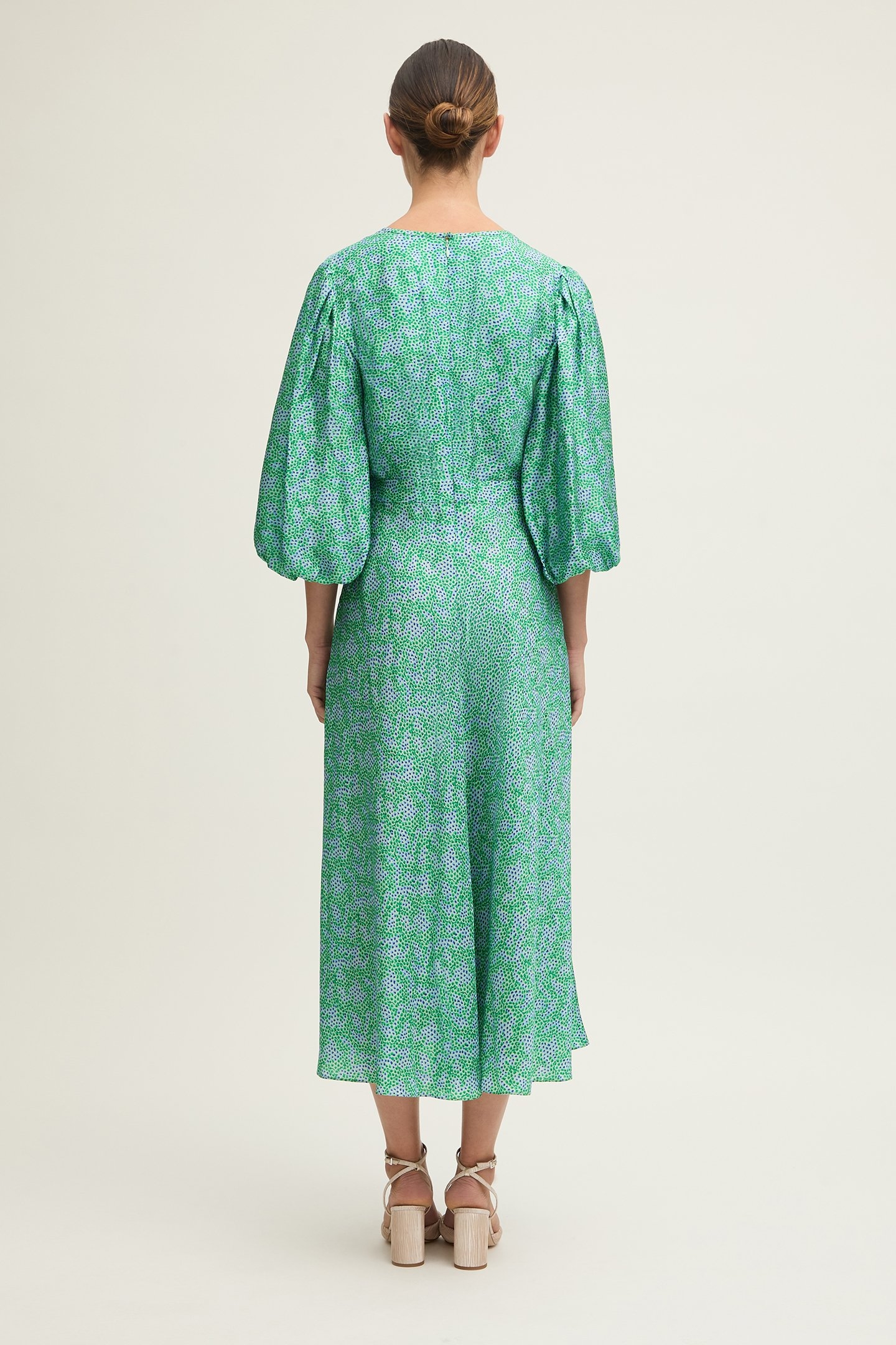 DR LOLA BLOSSOM DRESS GREEN 2