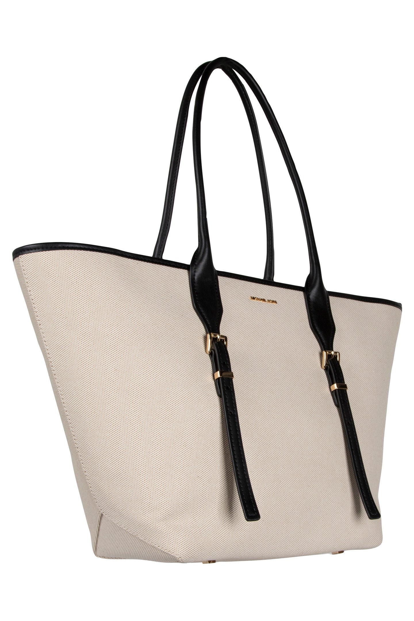 LARGE BUCKLE TOTE IN BLACK 4