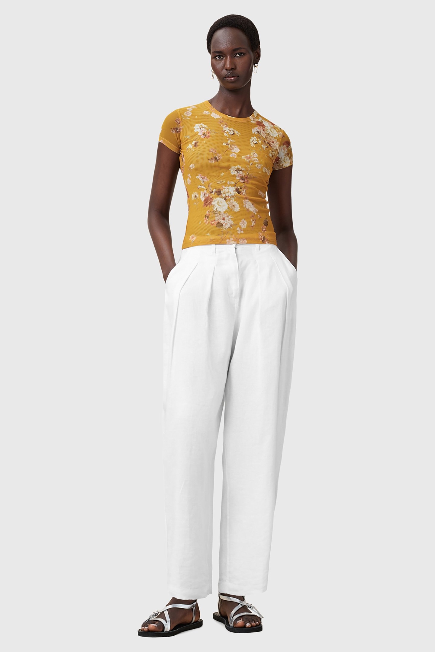 ELLIE MESH TEE ARMADA DEEP YELLOW 2