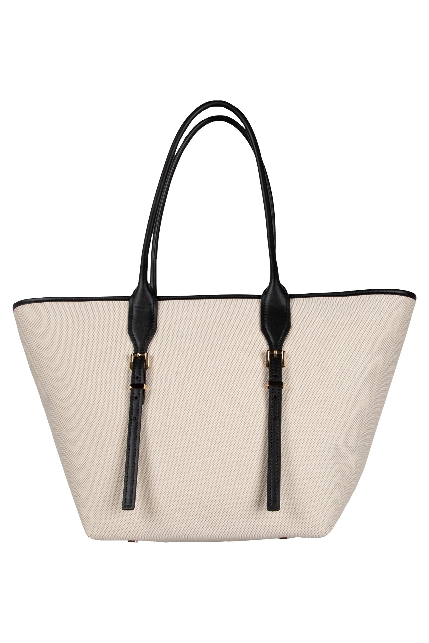 LARGE BUCKLE TOTE IN BLACK 3