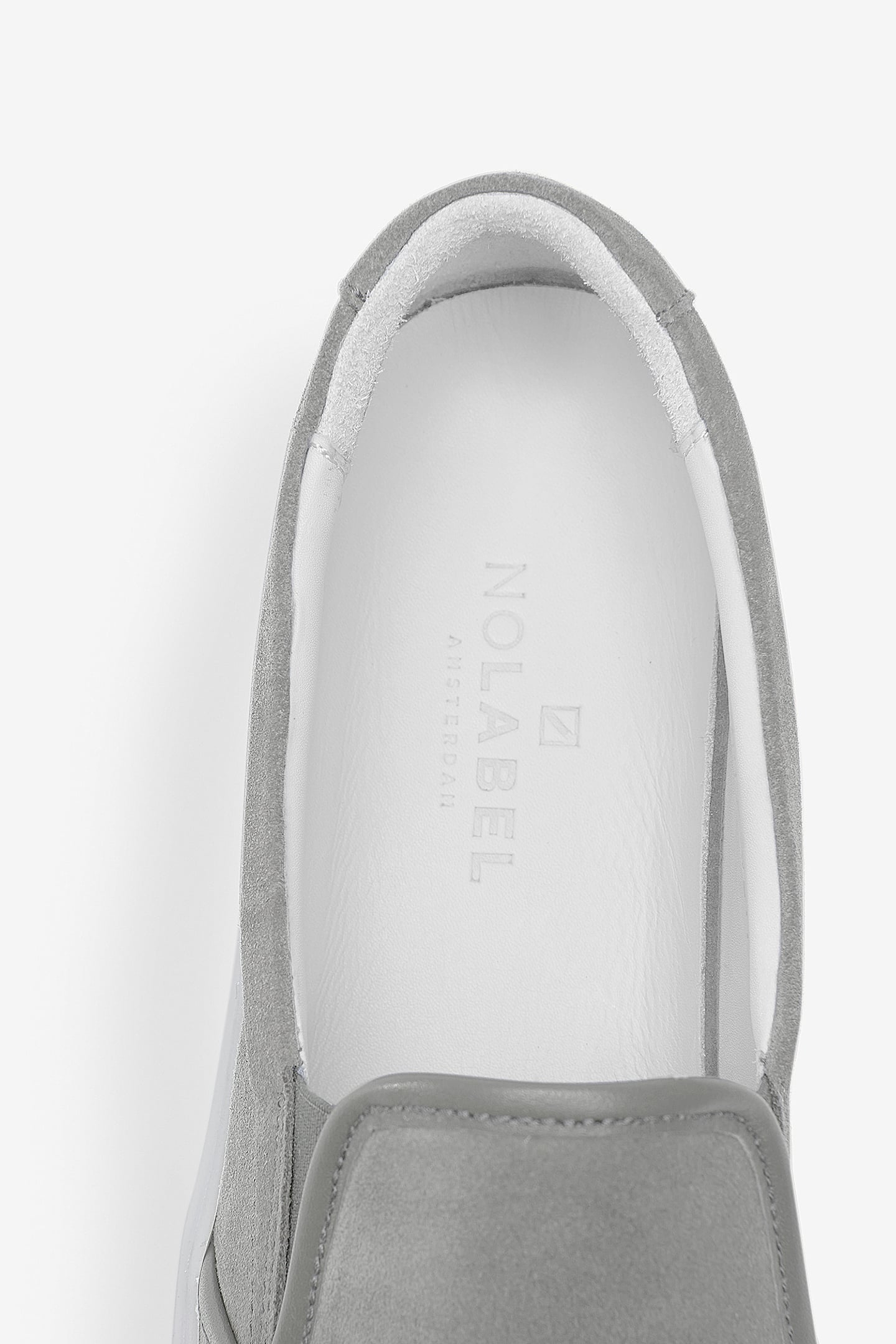 SCRAMBLE SLIP-ON SUEDE LIGHT GREY 2