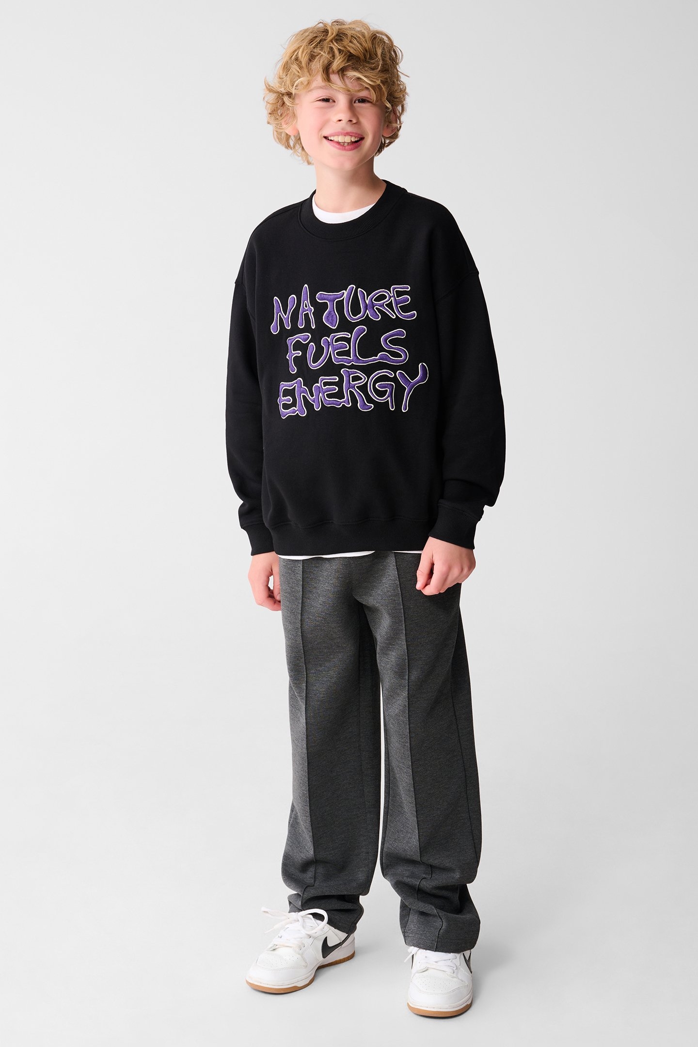 BOYS SBNATURE SWEAT BLACK 2