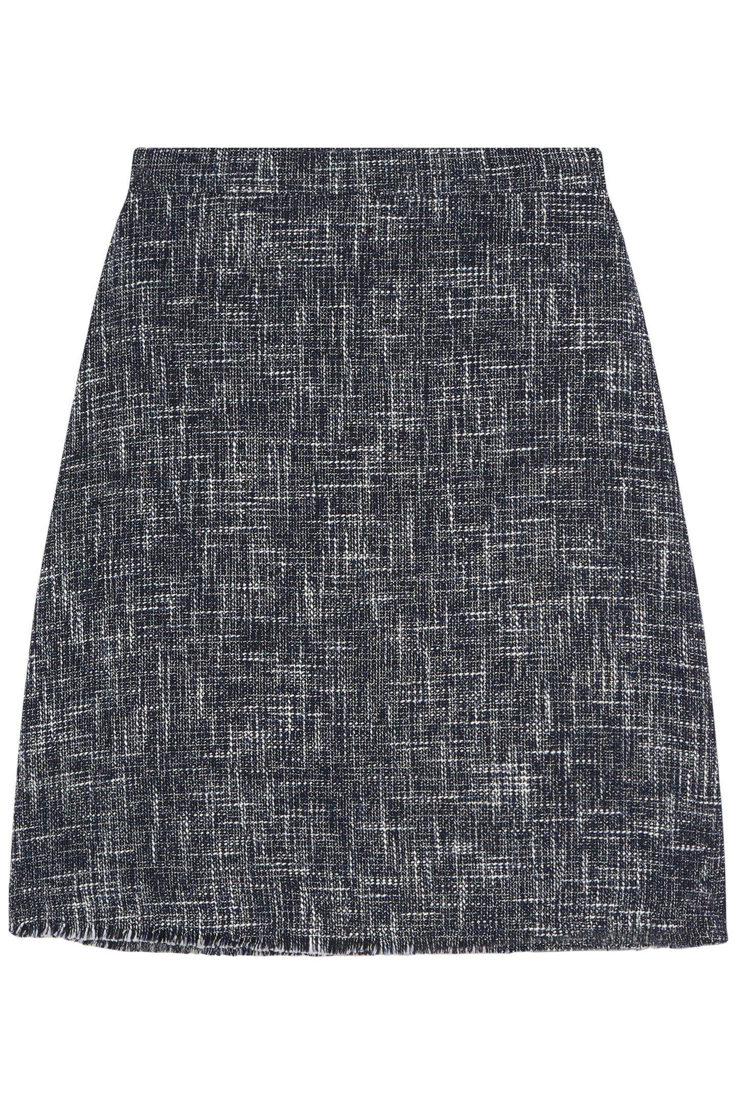 SK SUZIE TWEED HEM SKIRT INDIGO 3