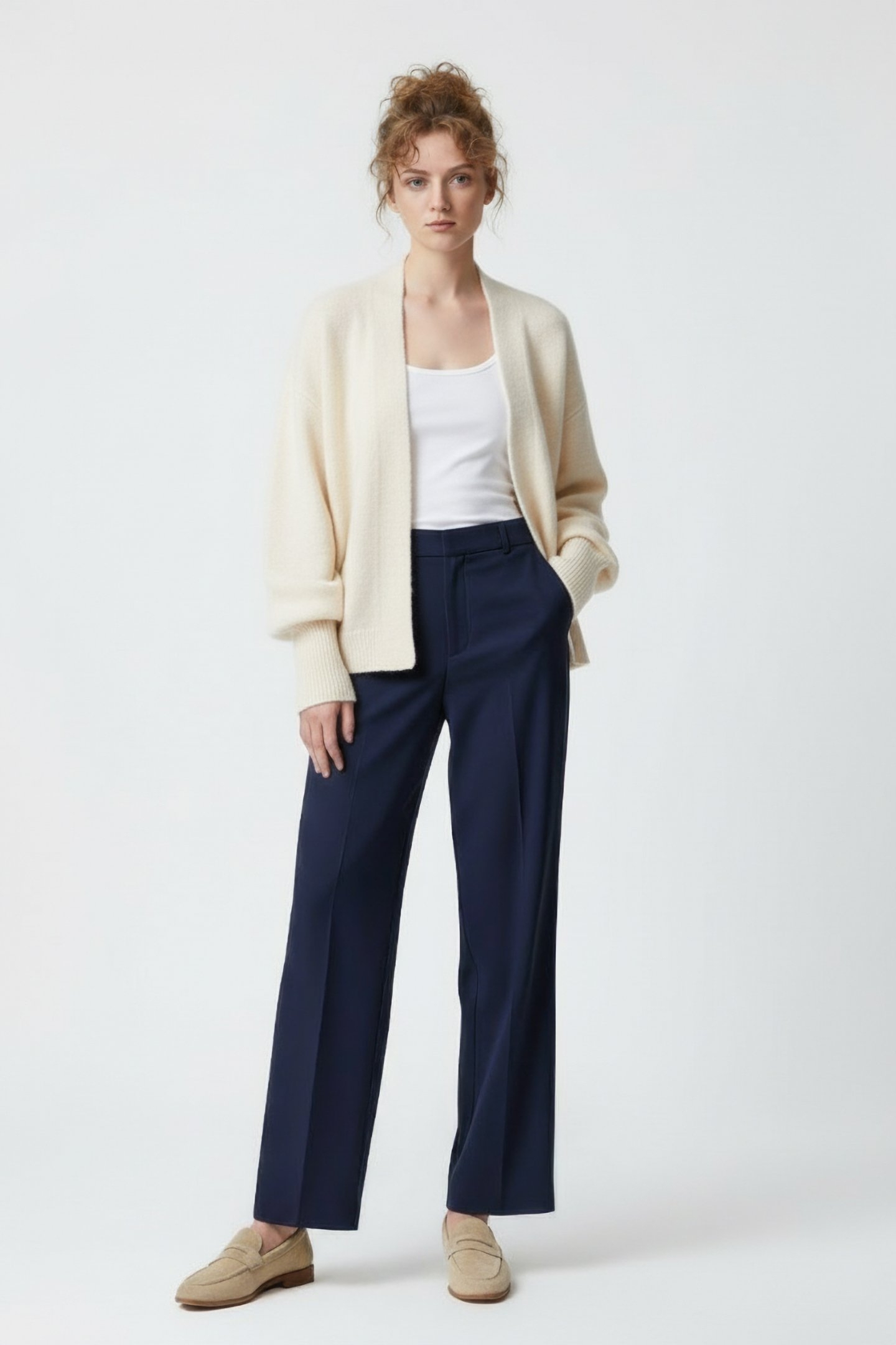 LOUIZA CARDIGAN ECRU 1