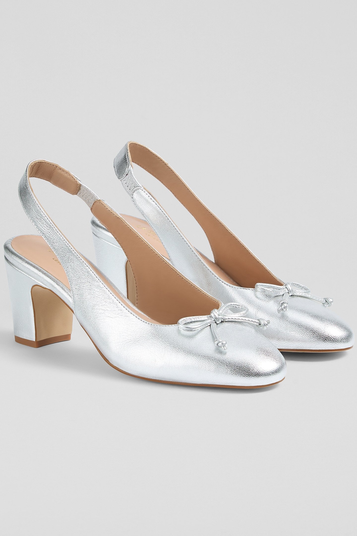 OC LOUISE BALLERINA SLING SILVER 2