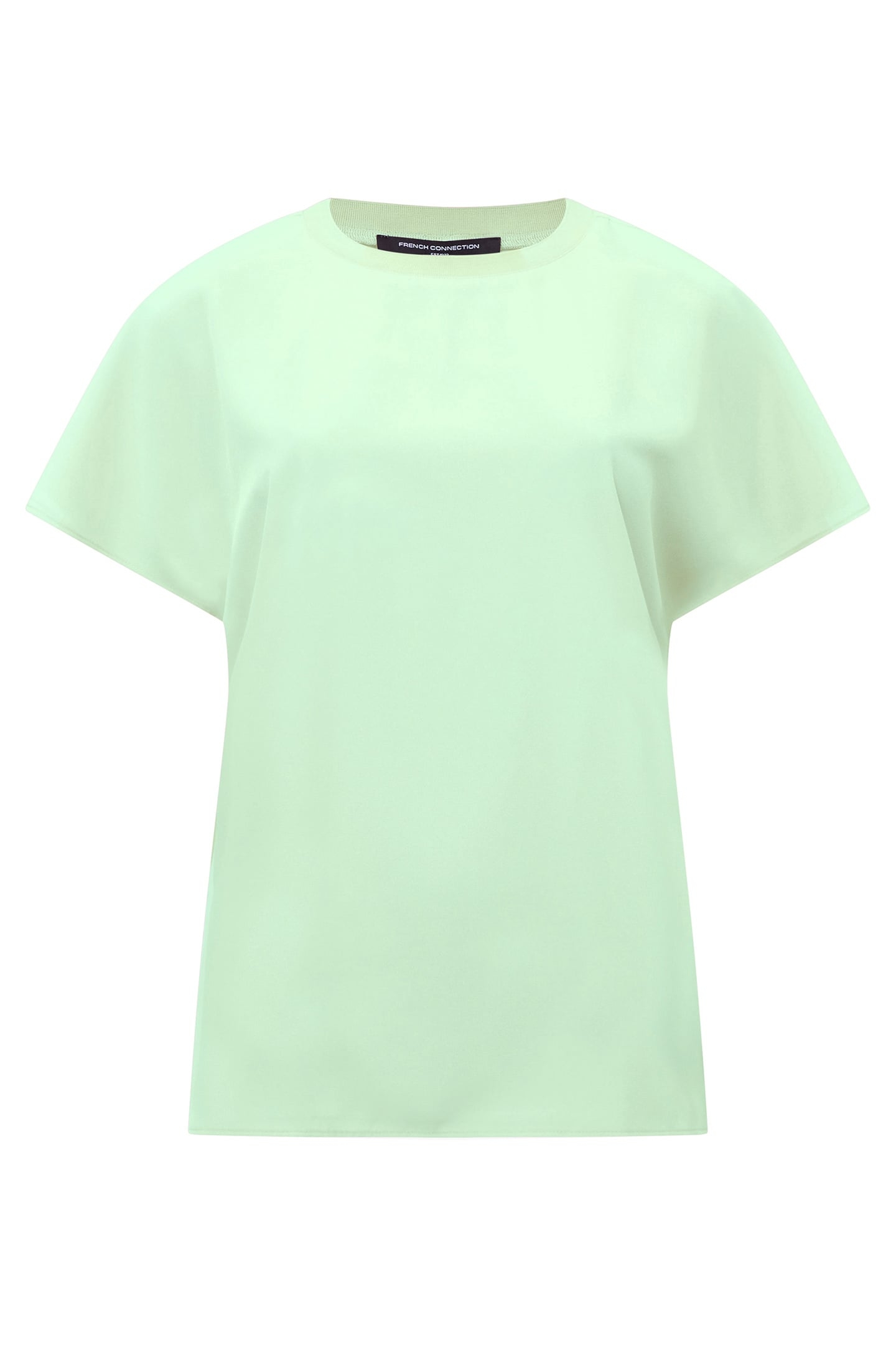CAPRIANA CREPE CREW NK TOP APPLE GREEN 4