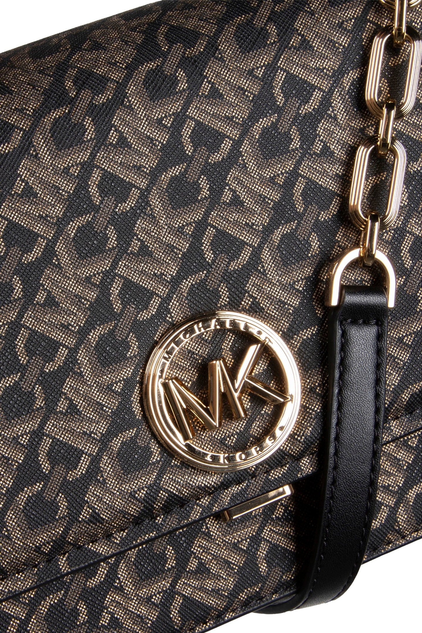 MD EW TH CHN SATCHEL BLK/PALEGOLD 5