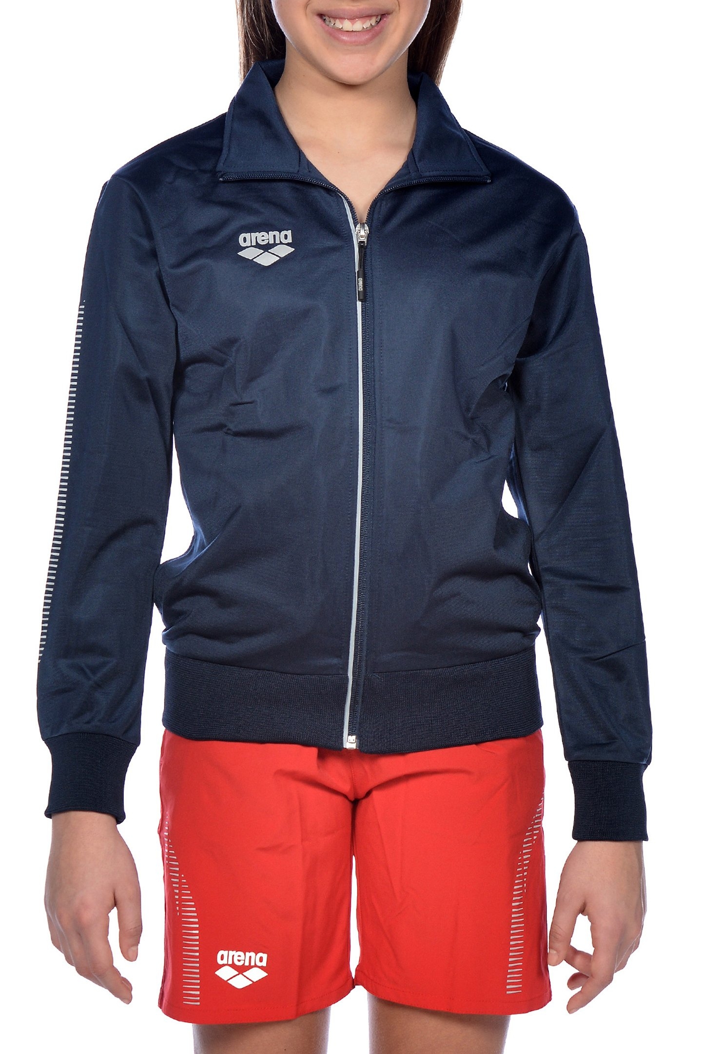 JR TL KNITTED POLY JACKET NAVY 3