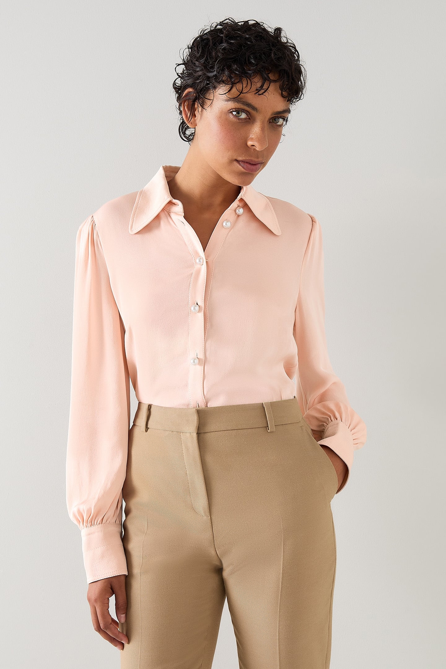 TW SONYA CREPE BLOUSE PINK 1