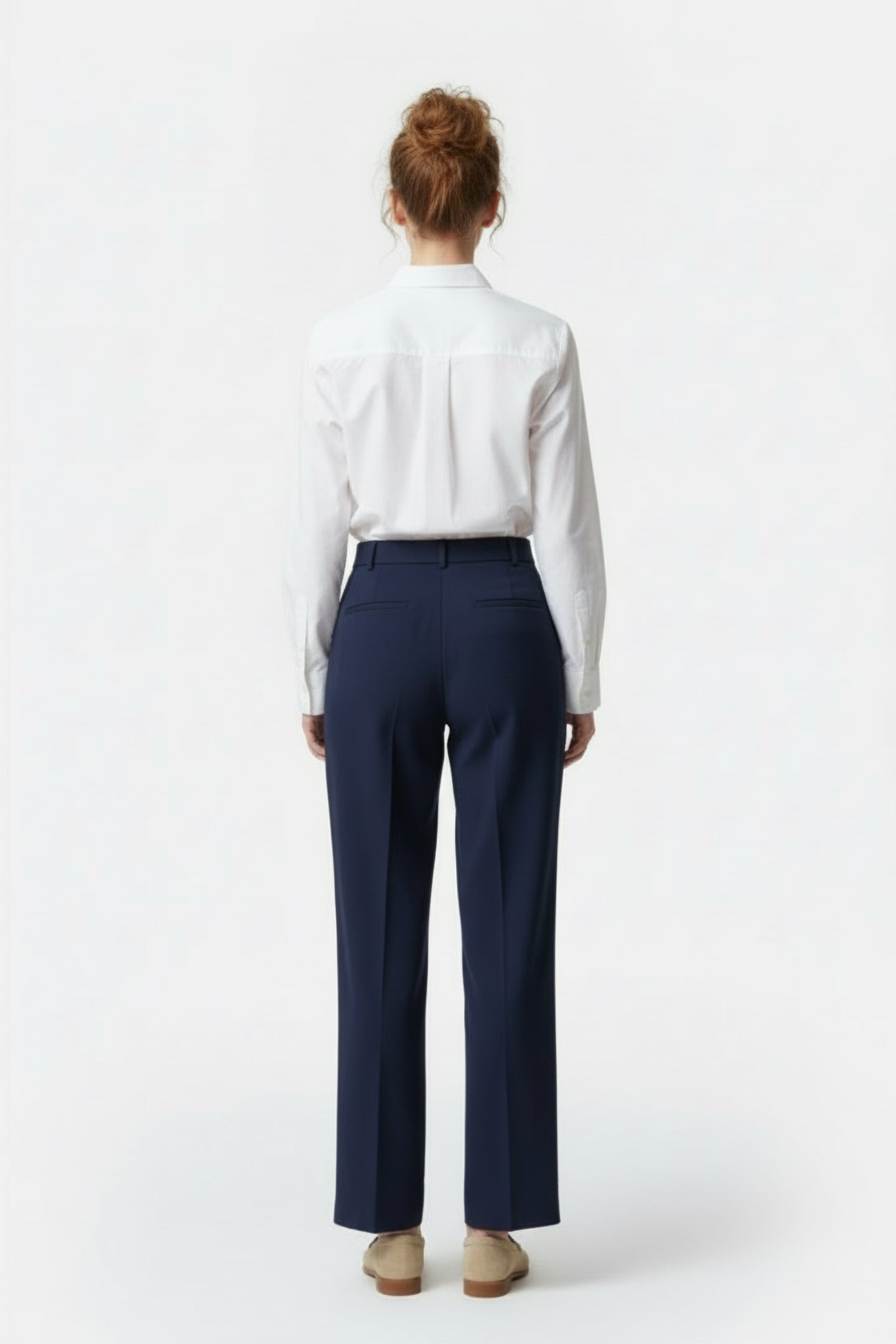 ROSSA OXFORD BOYFIT SHIRT LINEN WHITE 2