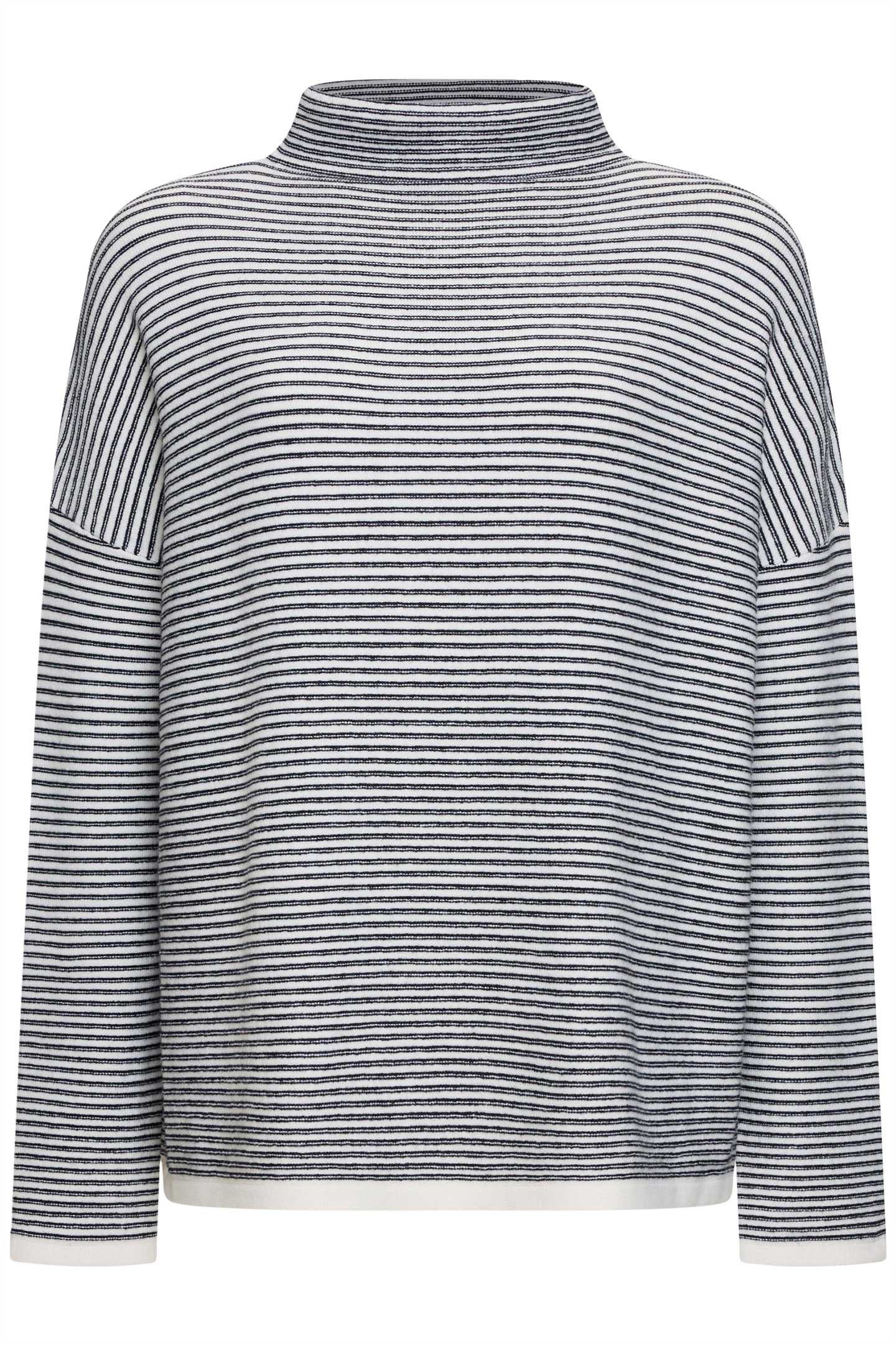 BABYSOFT STRIPE LENA HIGH NK WINTER WHT/MIDNIGHT 4