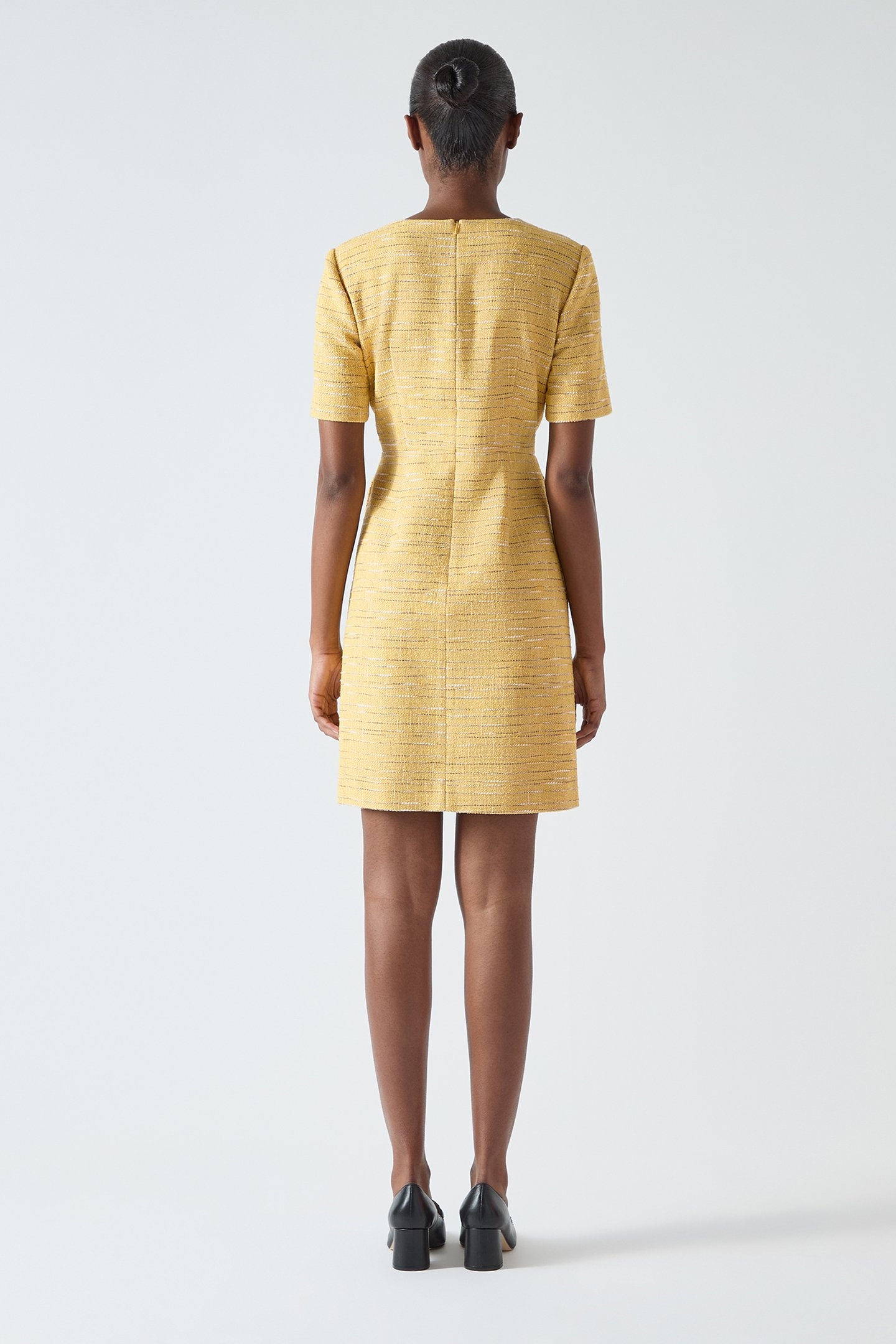 DR VARLEY TWEED DRESS BUTTERCUP 2
