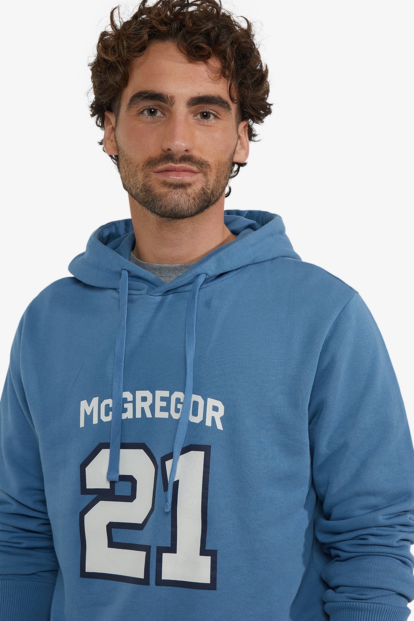 GRAPHIC HOODY WORKER BLUE 6