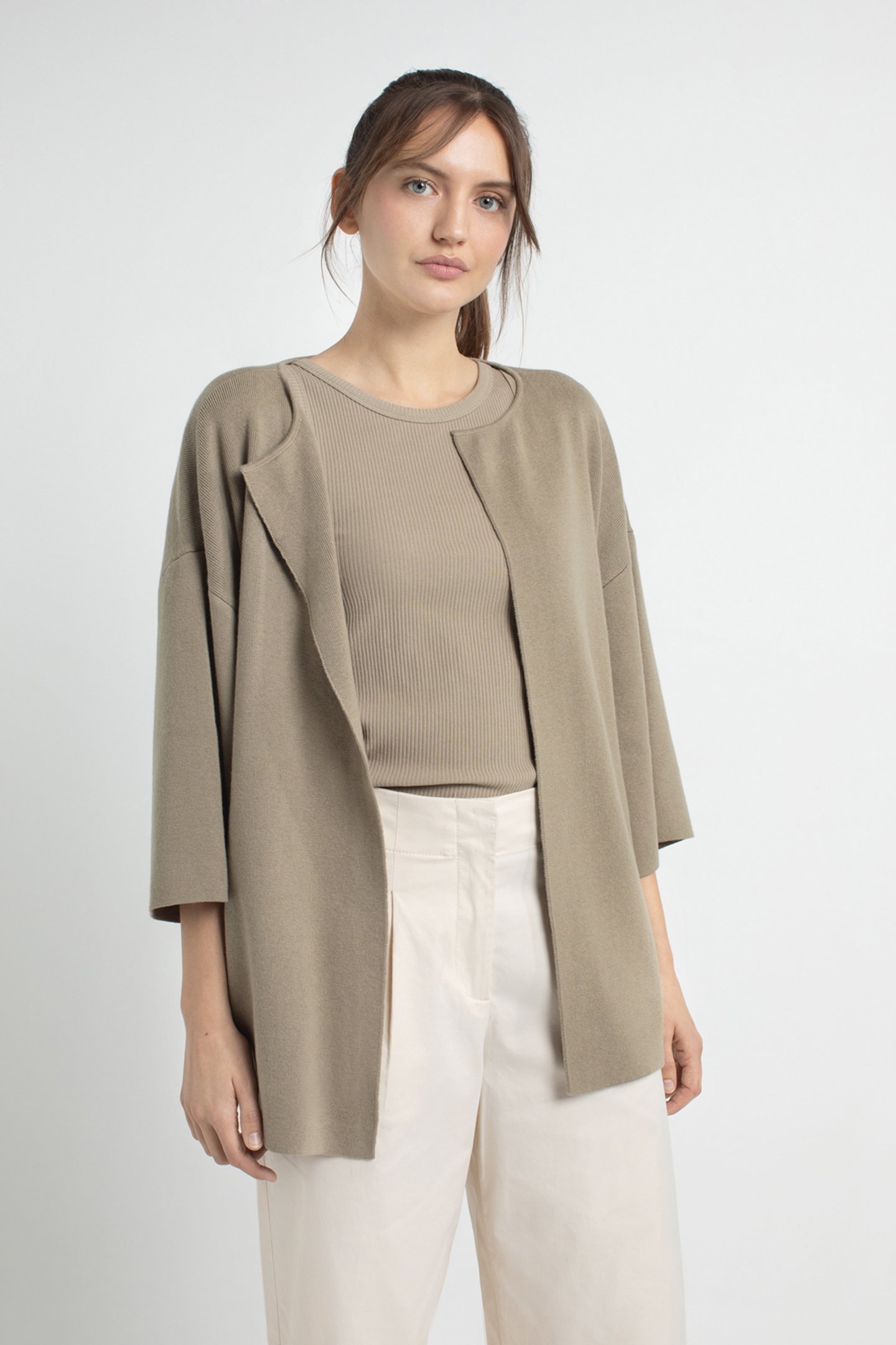 JASMIJN CARDIGAN LIGHT OLIVE 1