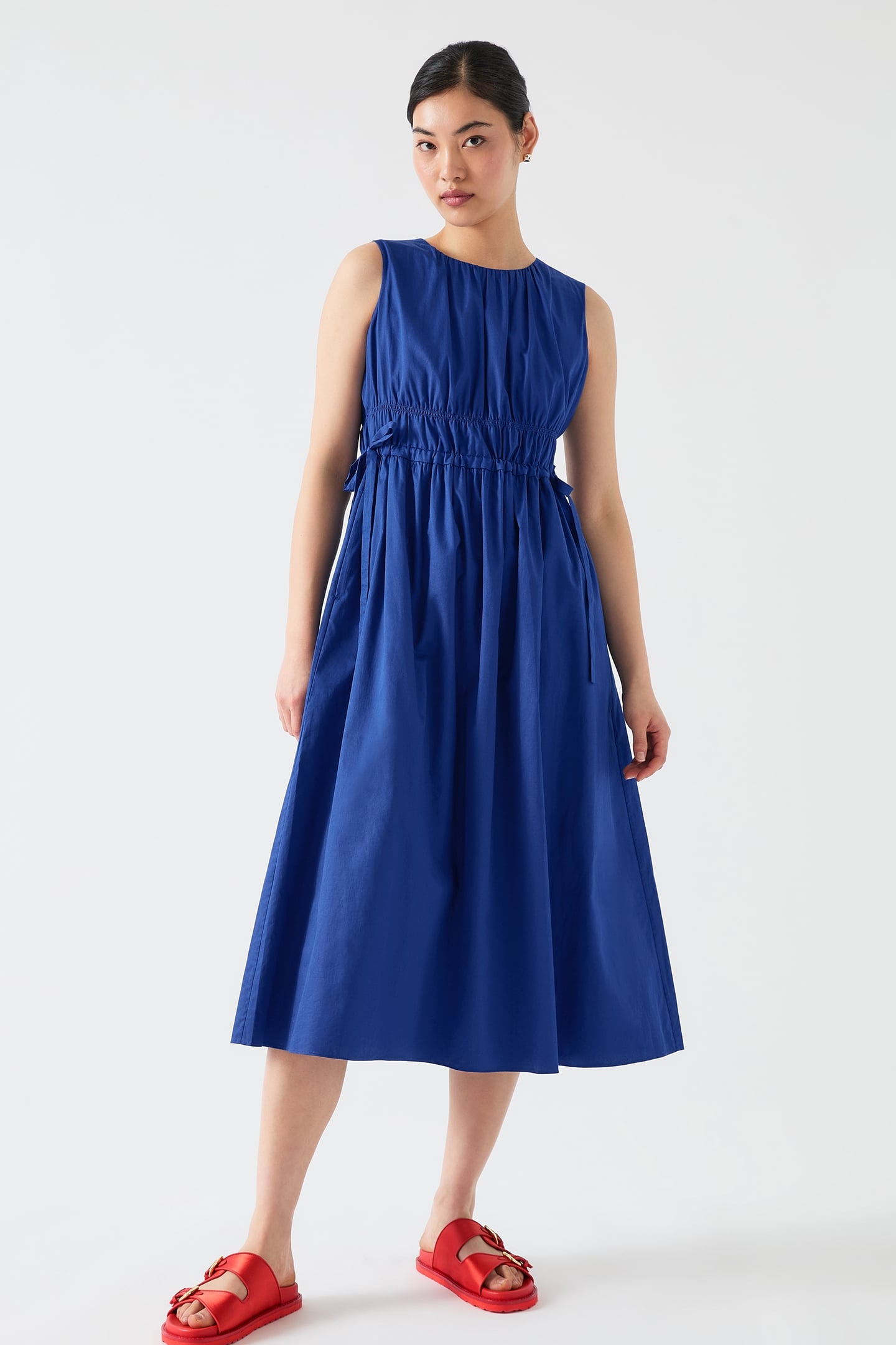 DR LEA TIE WAIST DRESS ULTRA BLUE 4