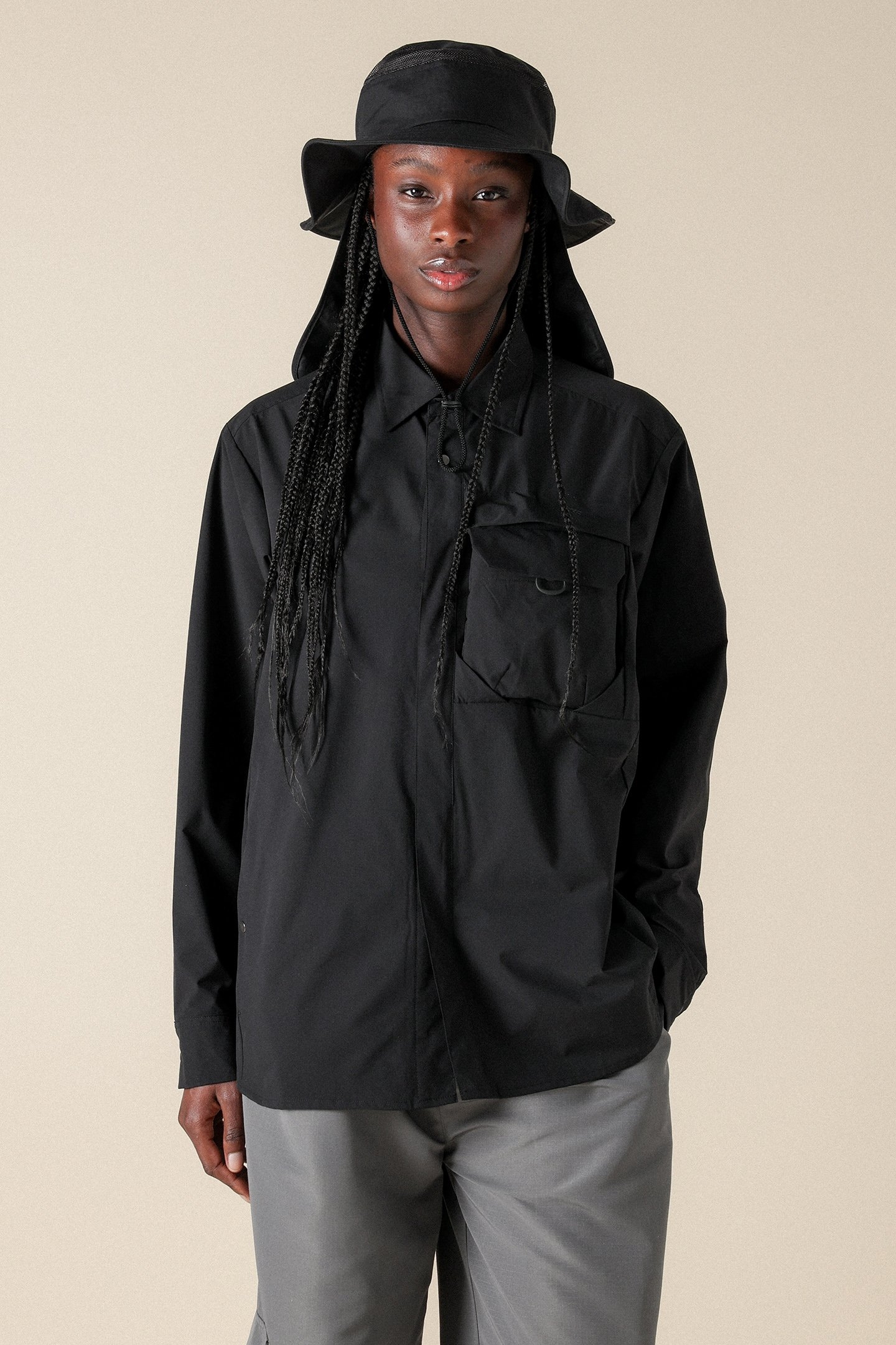 UNISEX SL SHINZO LONGSLEEVE SHIRT BLACK 1