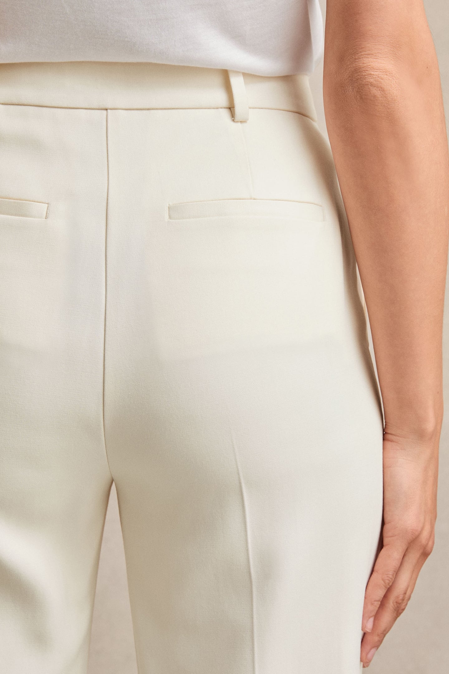 WIDE LEG TROUSER CREAM 5