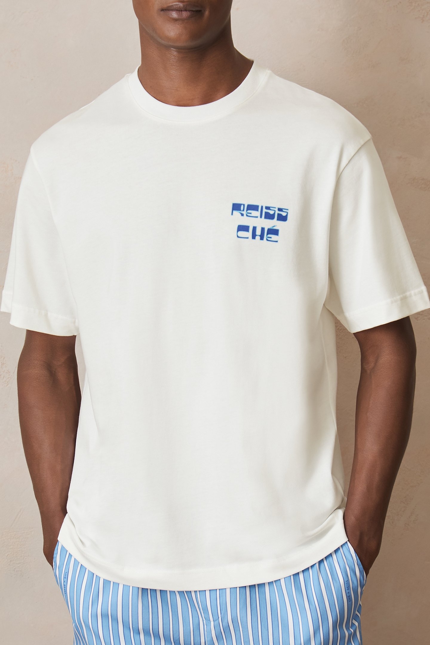 SS PALM TREE PRINTED TSHIRT WHITE 1