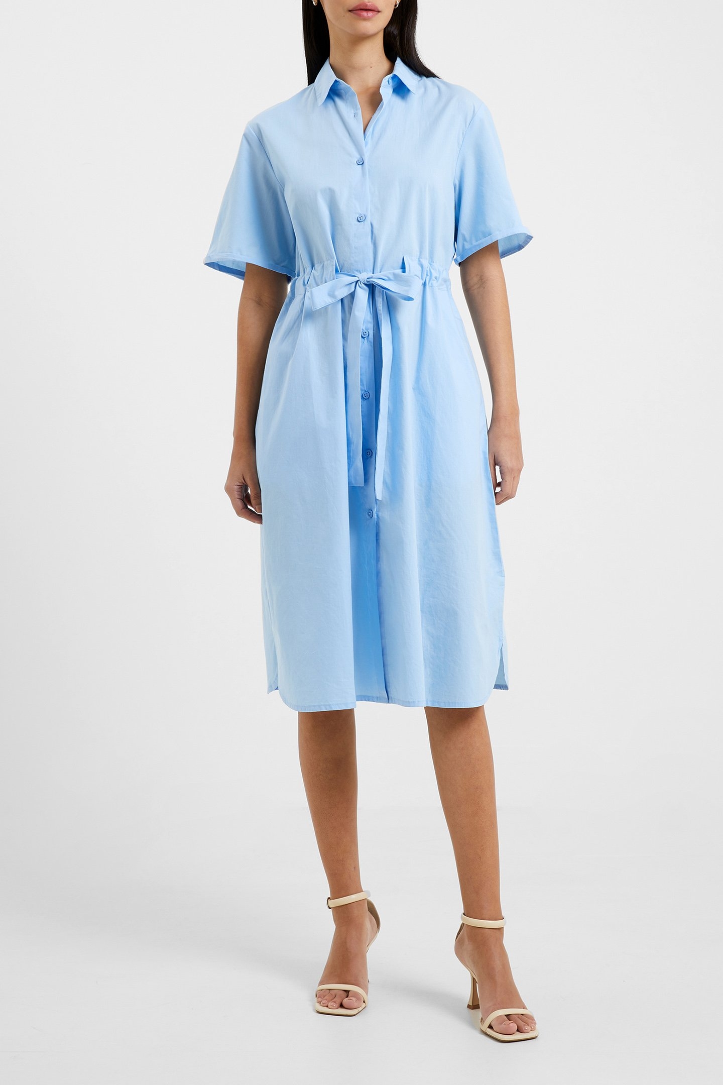 RHODES POPLIN SS SHIRT DRESS PLACID BLUE 3