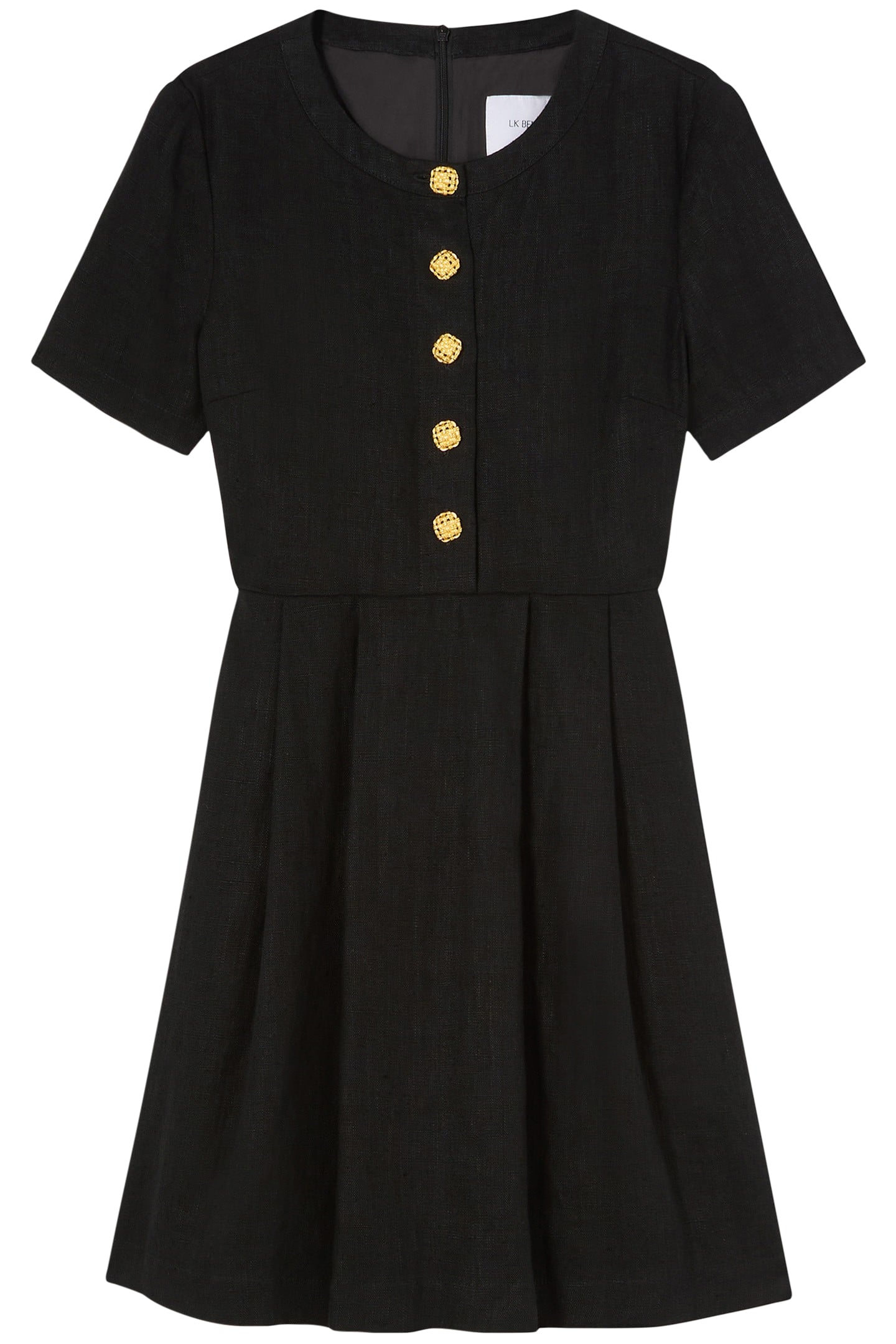 DR LYDIA LINEN DRESS BLACK 3