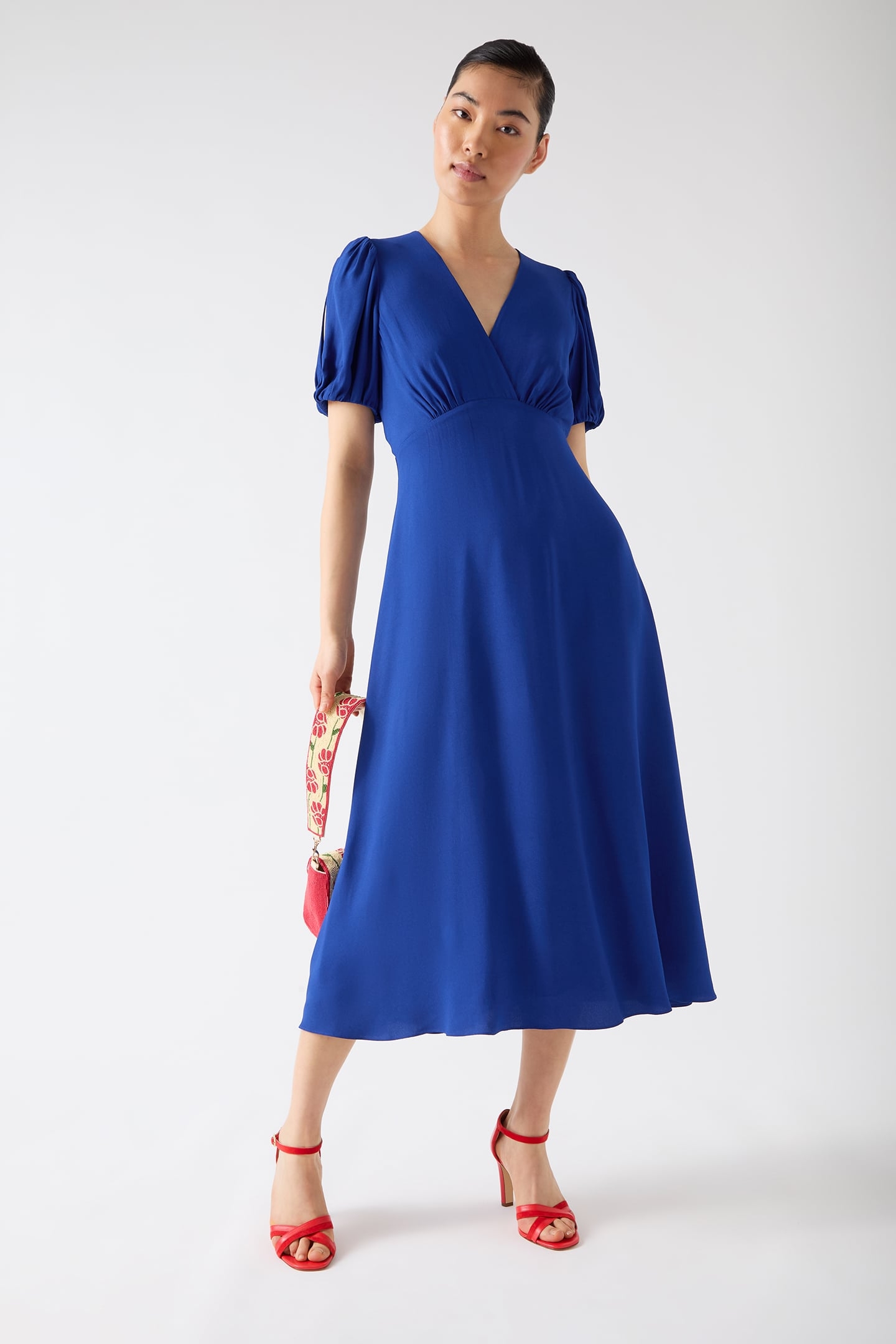 DR HERMIA FLARED DRESS ULTRA BLUE 1