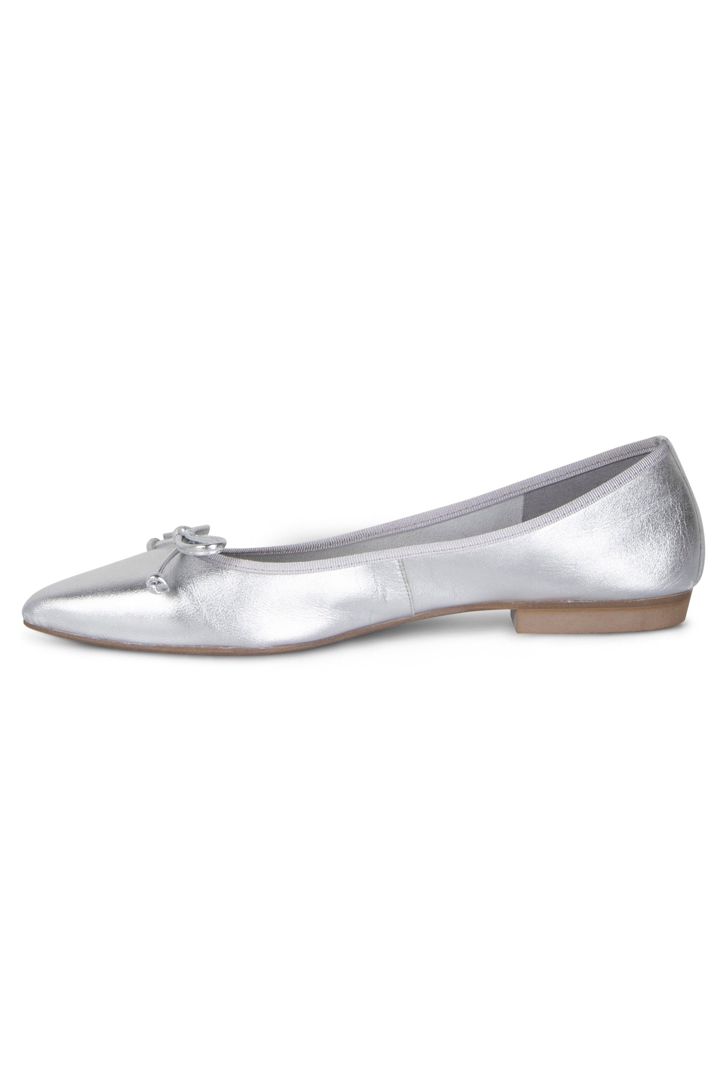 CICI - POINT TOE BALLERIN SILVER 3