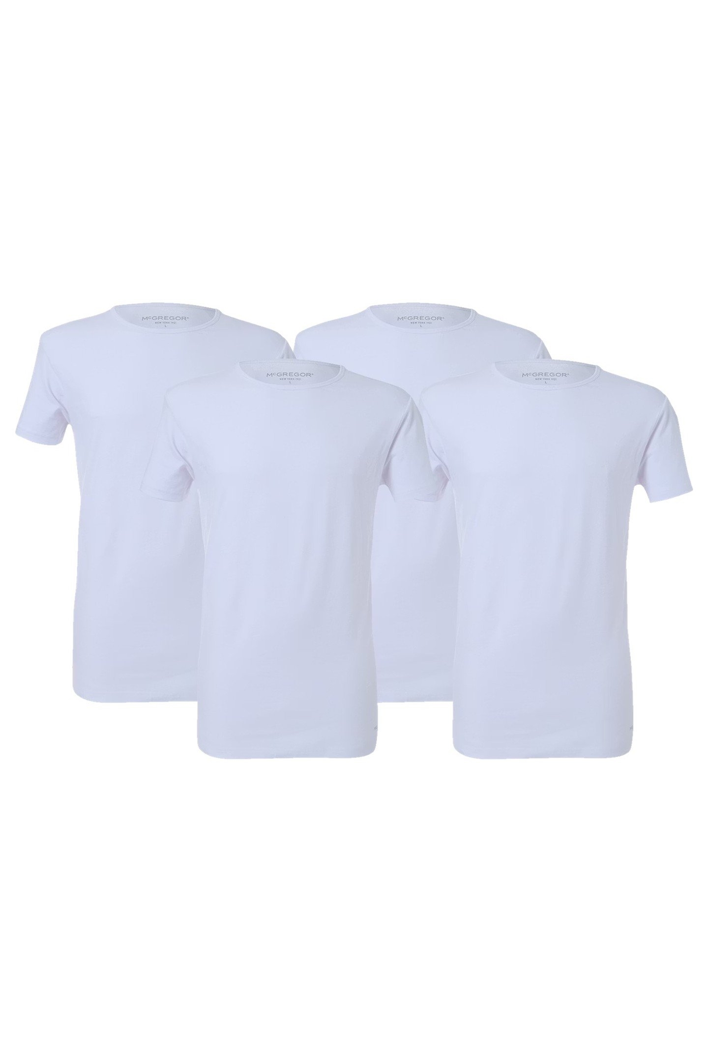 PREMIUM - STRETCH T-SHIRT - 4-PACK WHITE 3