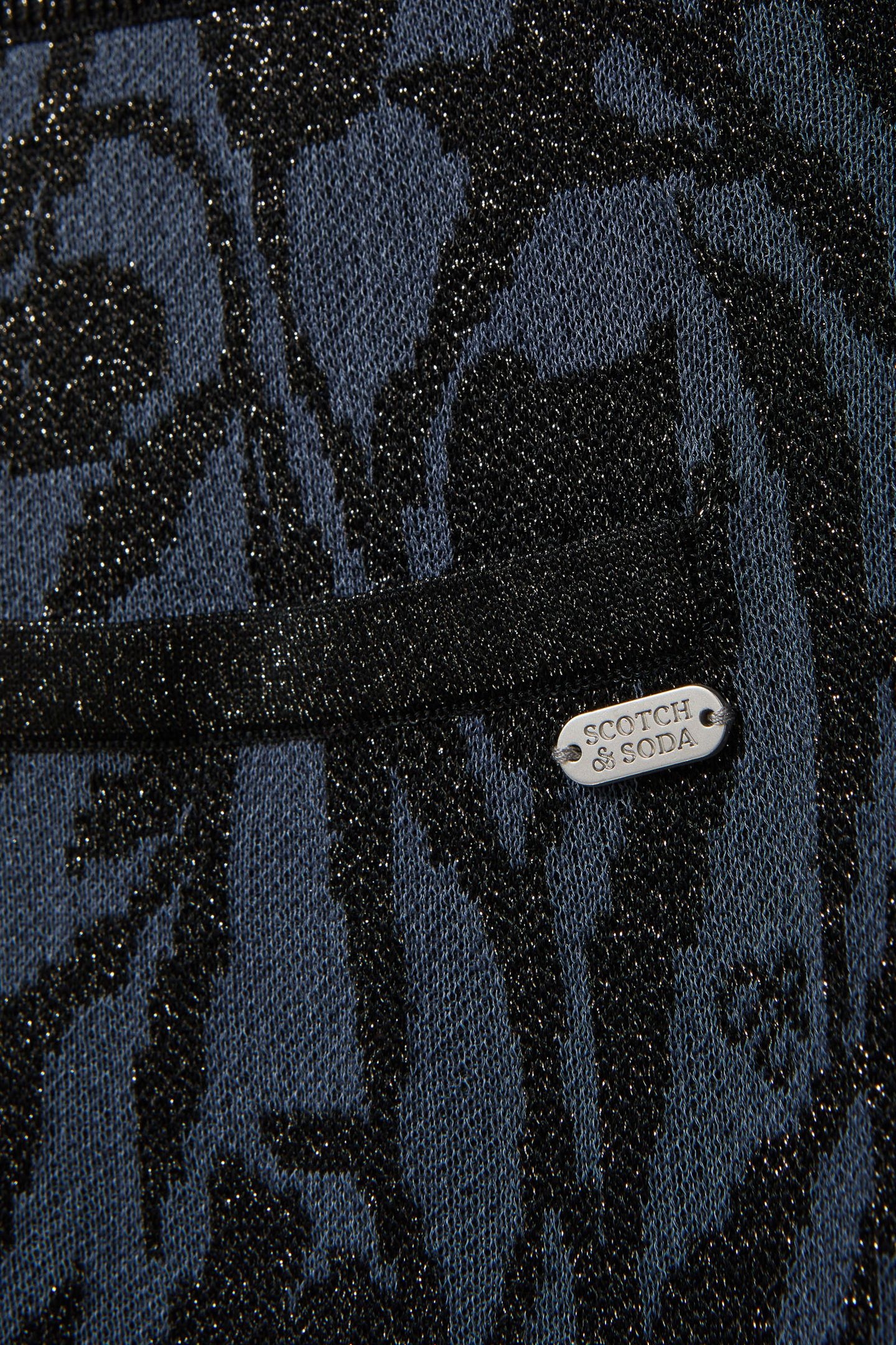 JACQUARD KNIT PANT SEABORNE/ BLACK NIGHT LUREX 7