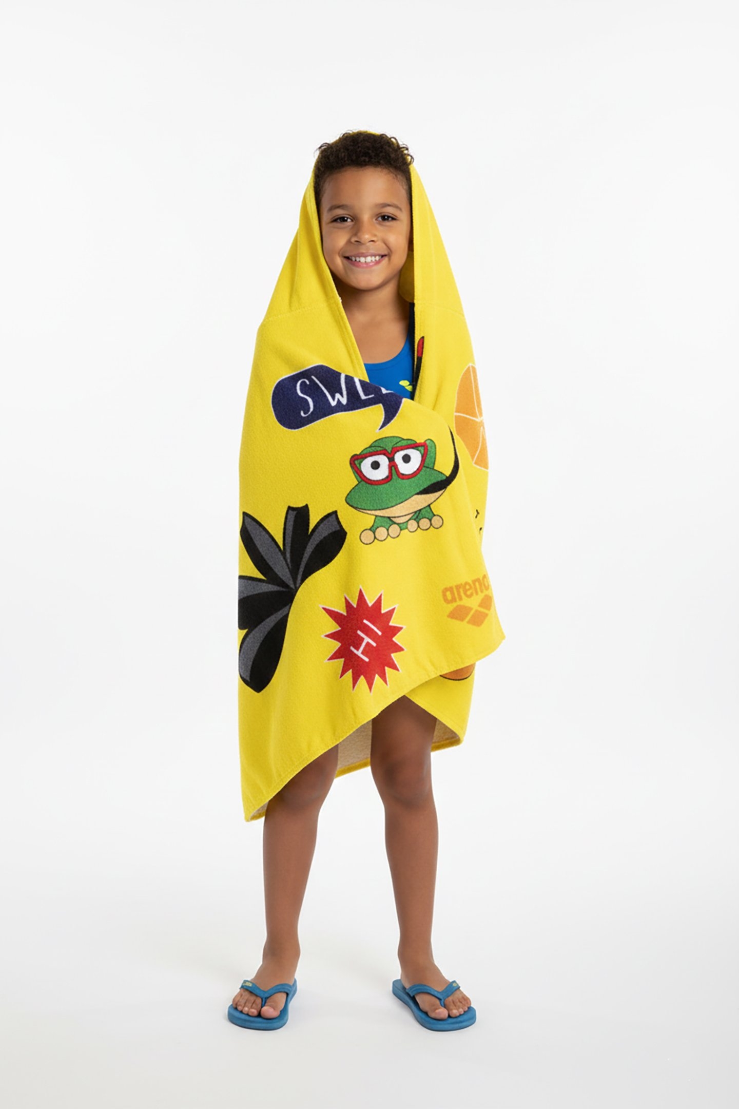 AWT PONCHO YELLOW STAR-MULTI 1