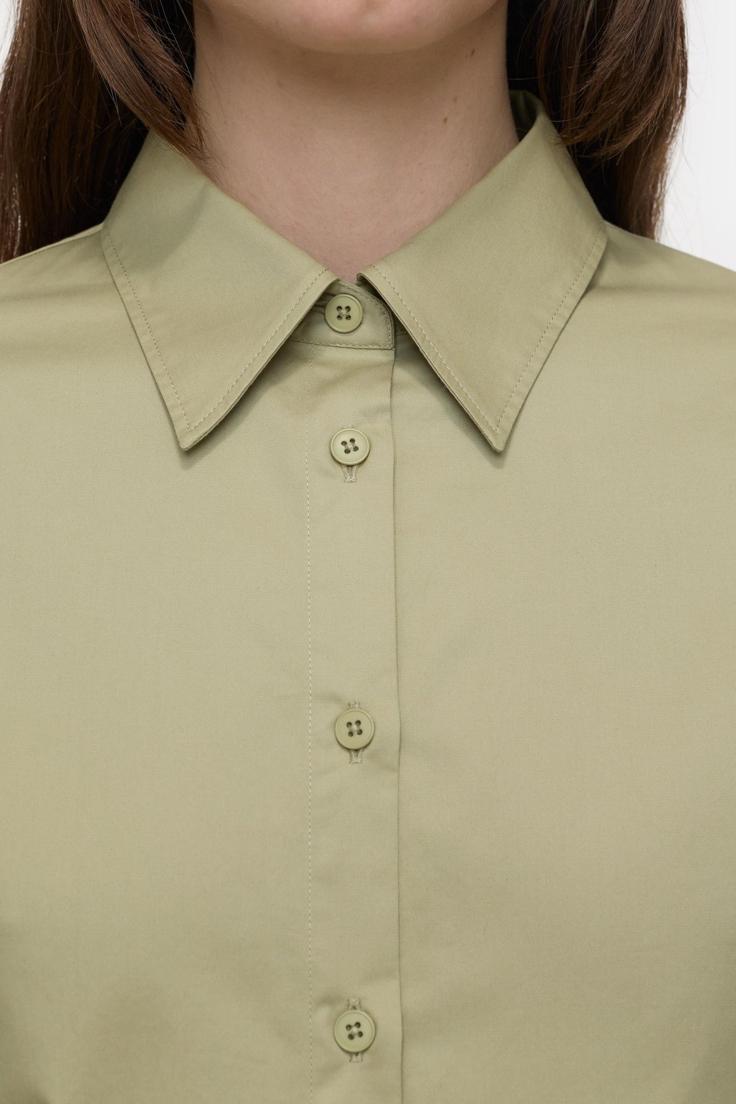 WAISTED SHIRT SAGE TEA 5