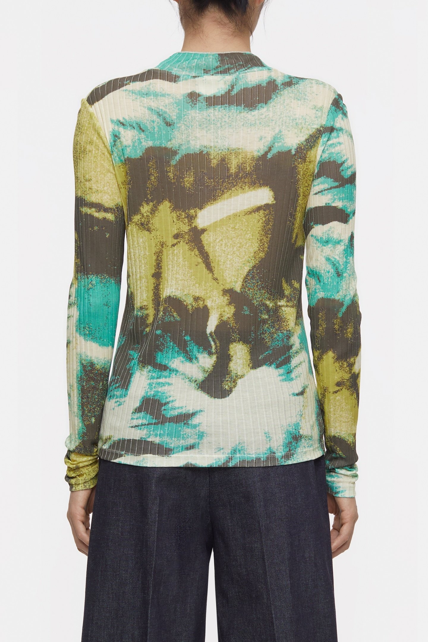 MOCK NECK LONGSLEEVE T-SHIRTS PRIMARY YELLOW 3