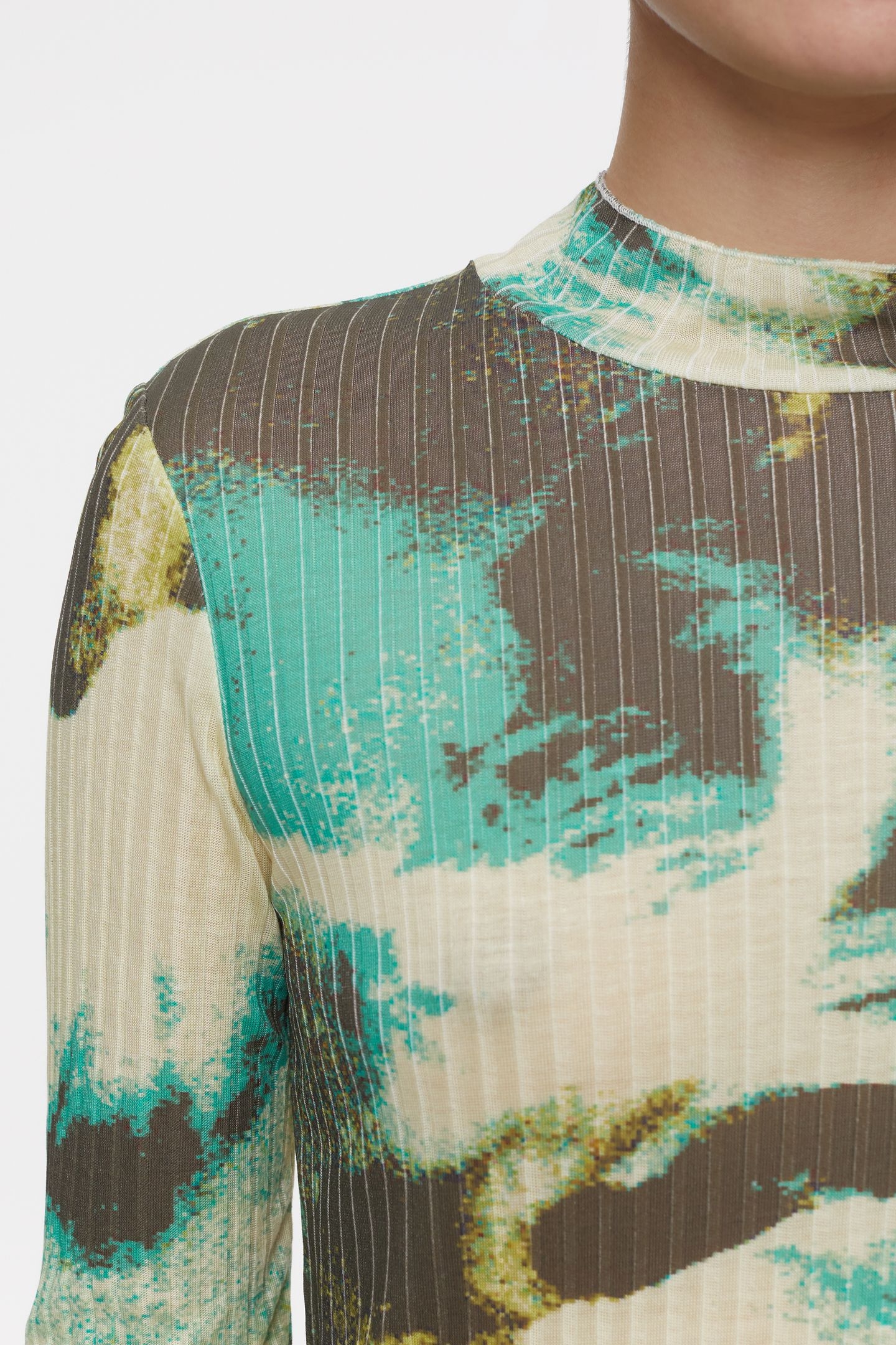 MOCK NECK LONGSLEEVE T-SHIRTS PRIMARY YELLOW 5