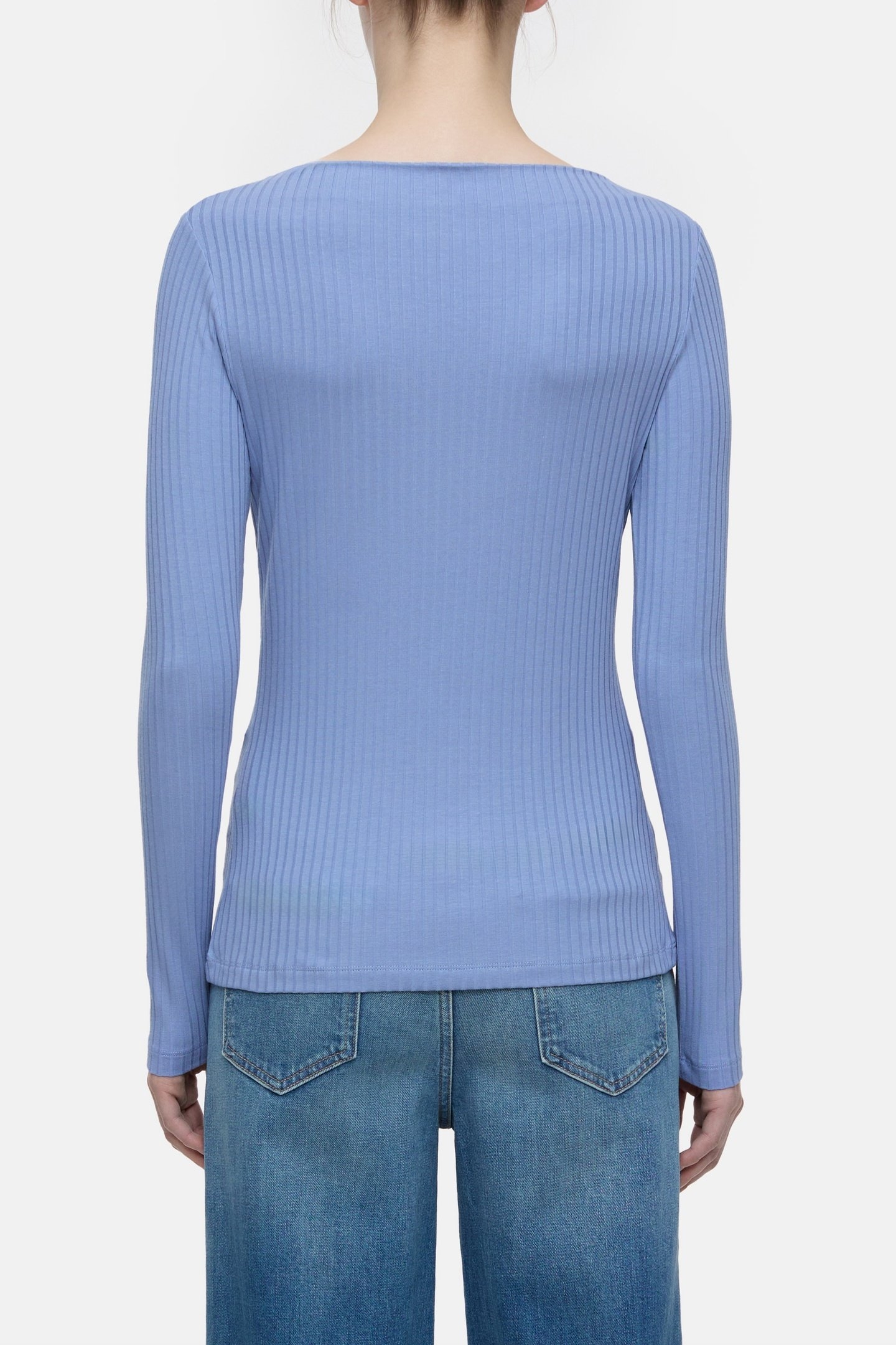 STRAIGHT NECK LONGSLEEVE T-SHIRTS BLUE HORIZON 6