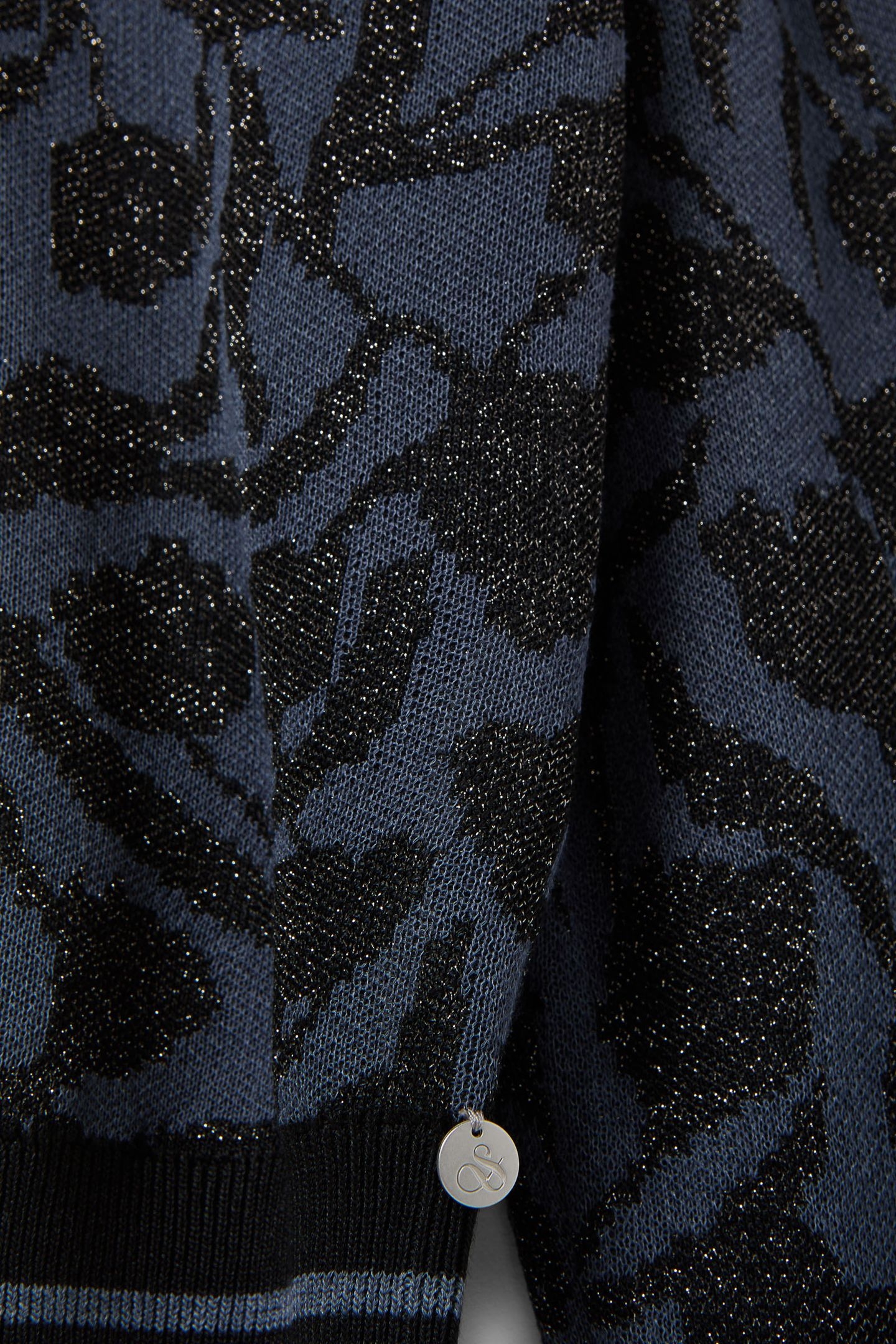 JACQUARD PULLOVER SEABORNE/ BLACK NIGHT LUREX 8