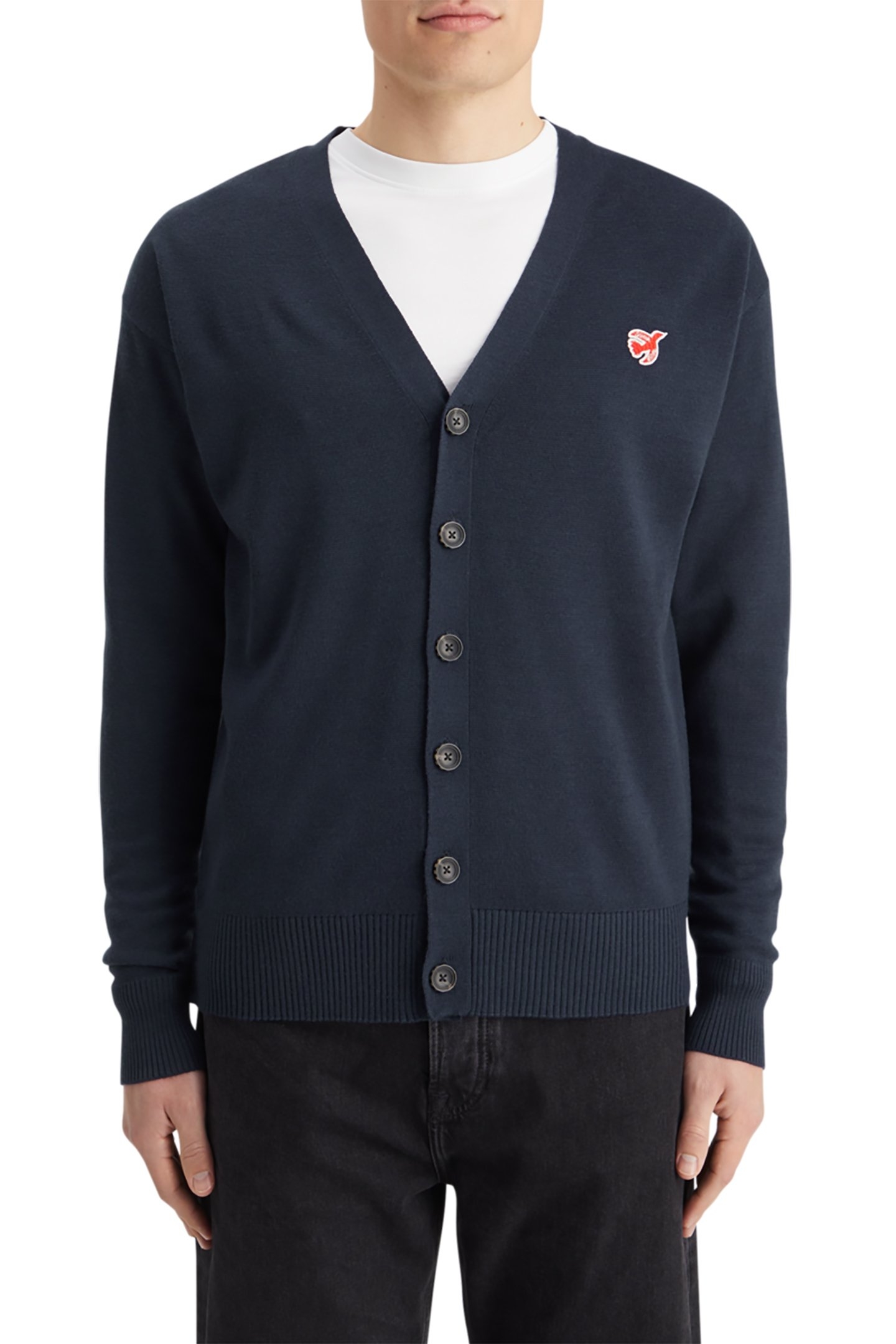 CORE - THE FREE SPIRIT PEACE BIRD CARDIGAN NAVY 1