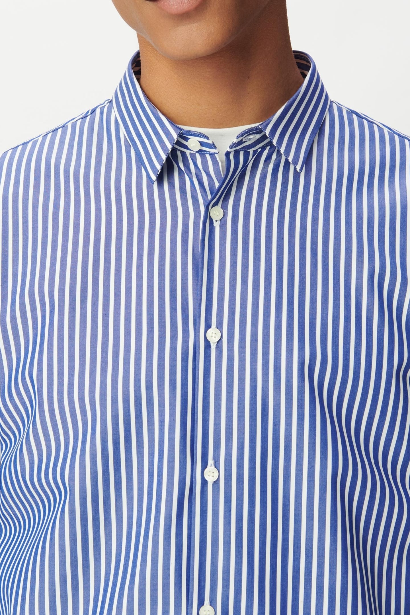 REGULAR NAVY BLUE STRIPED SHIRT 7