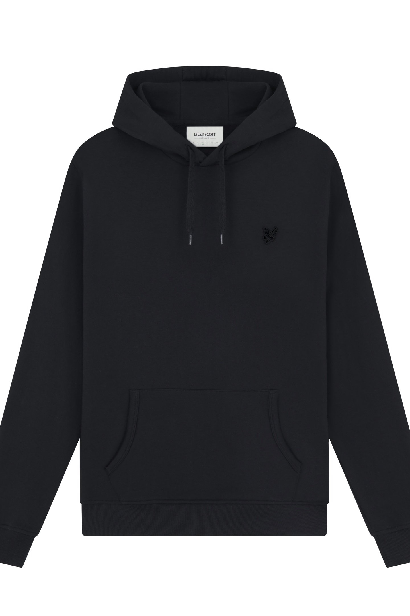 TONAL EAGLE PULLOVER HOODIE JET BLACK 3