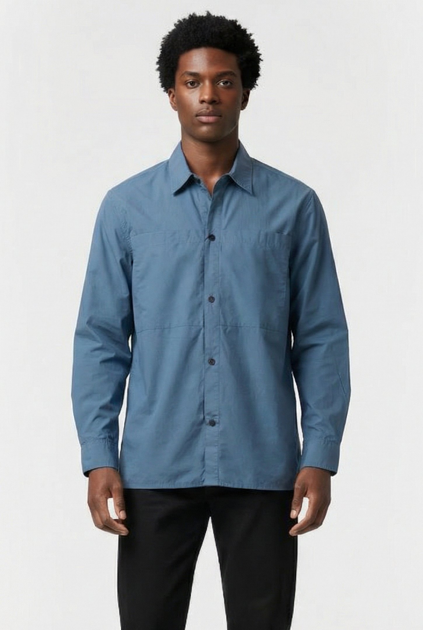 LS RIPSTOP RELAXED SHIRT BLUESTONE 1