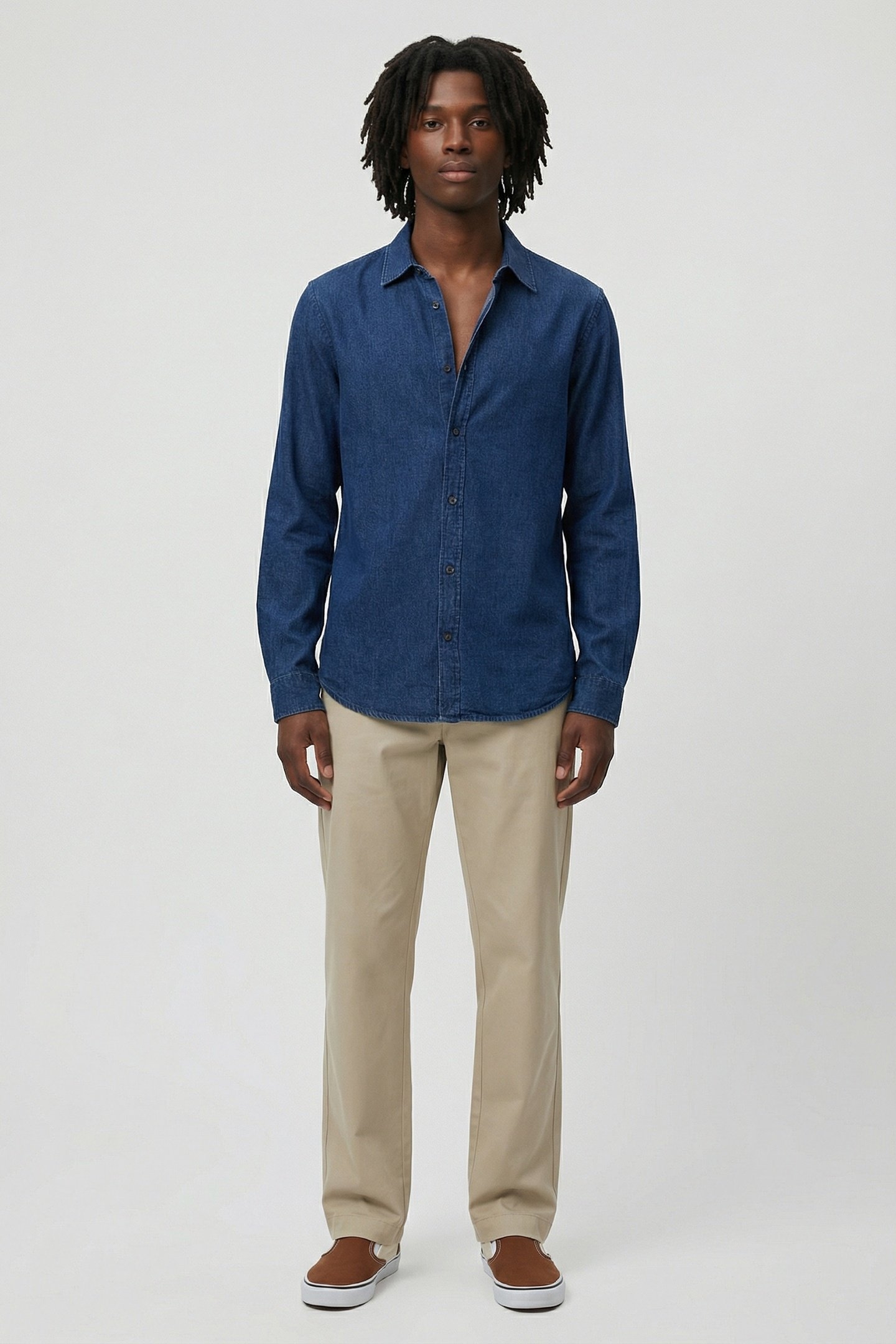 CLASSIC FIT SHIRT DARK BLUE 1