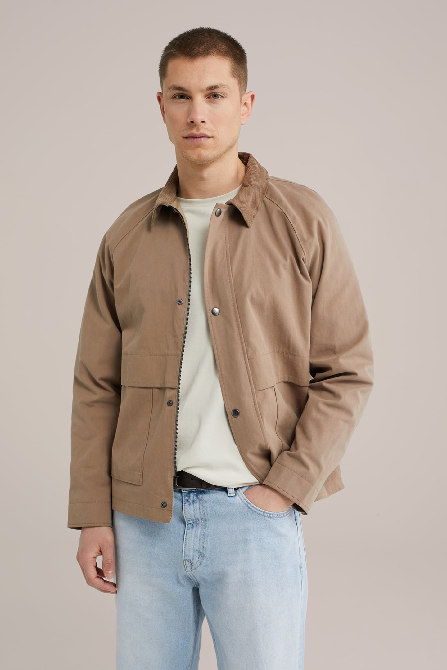 JACKET NORMAL LENGTH LIGHT BROWN 7