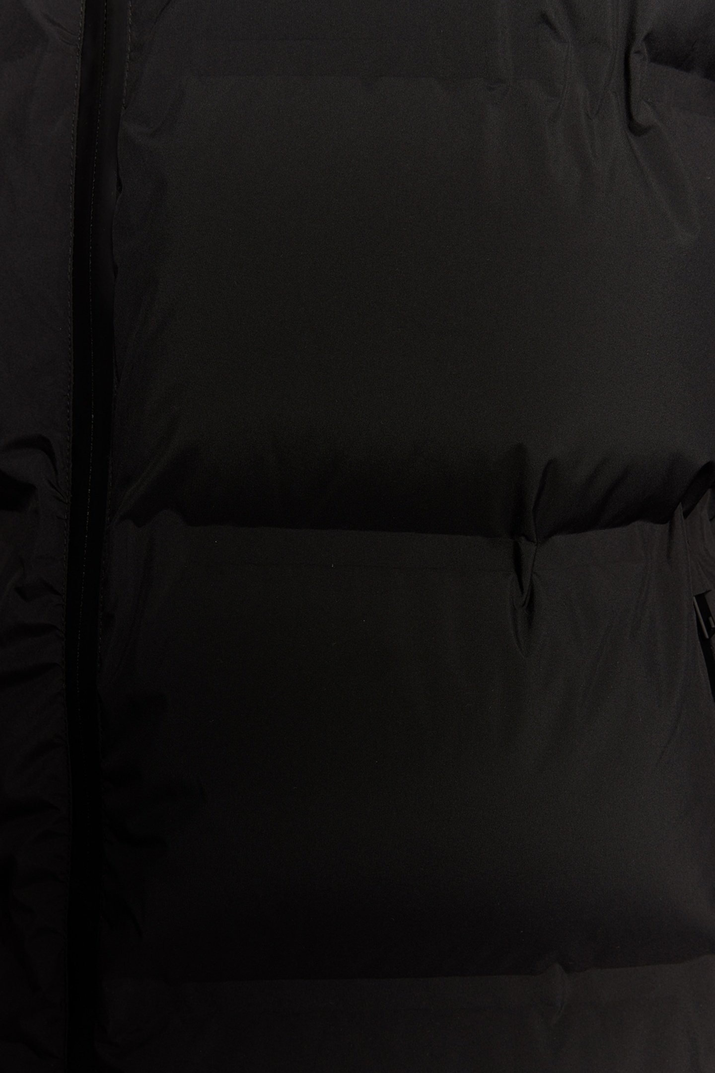 WELDED LONGLINE PUFFER JACKET JET BLACK 6