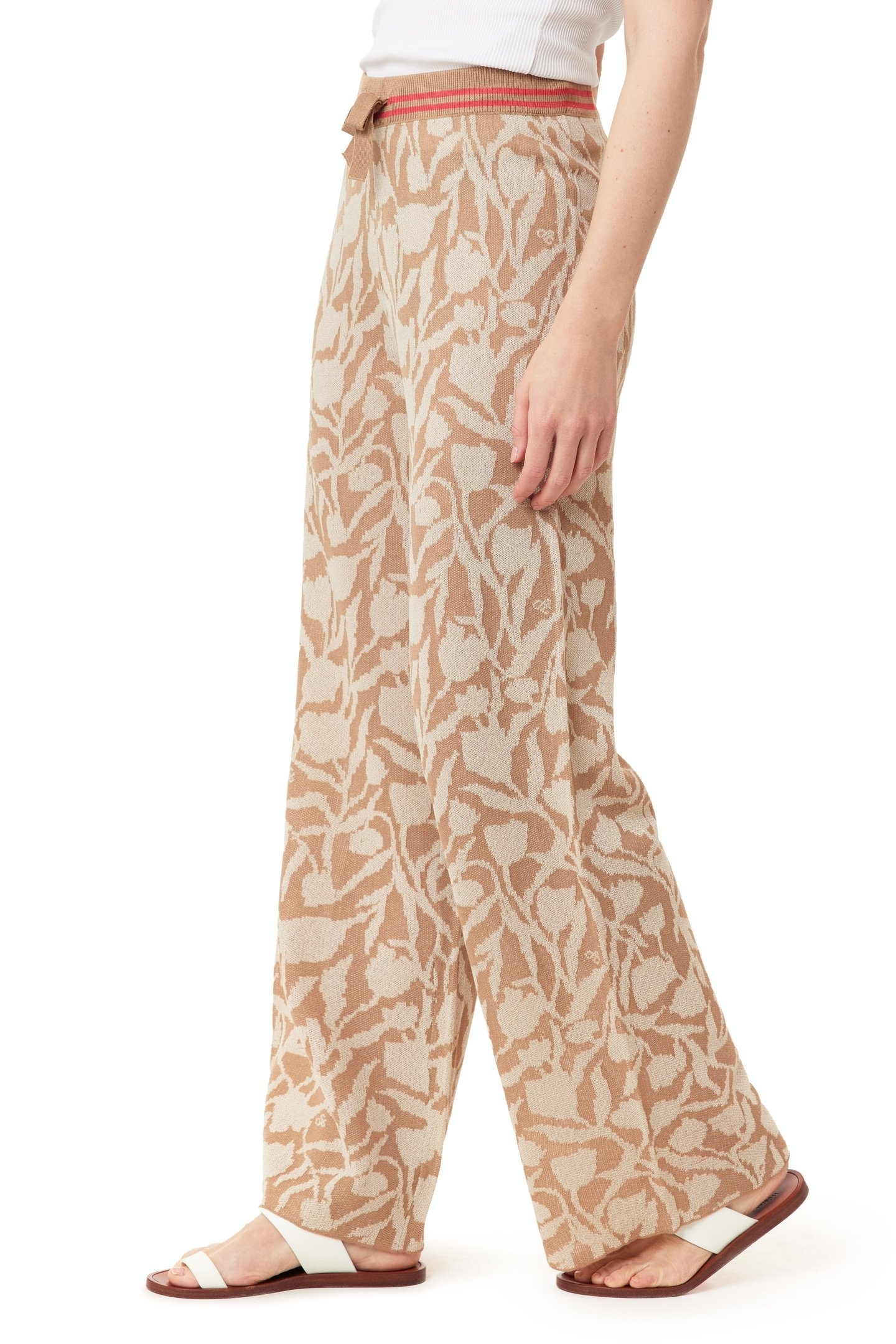 DRAWSTRING PANT OATMEAL HEATHER TULIPS 5