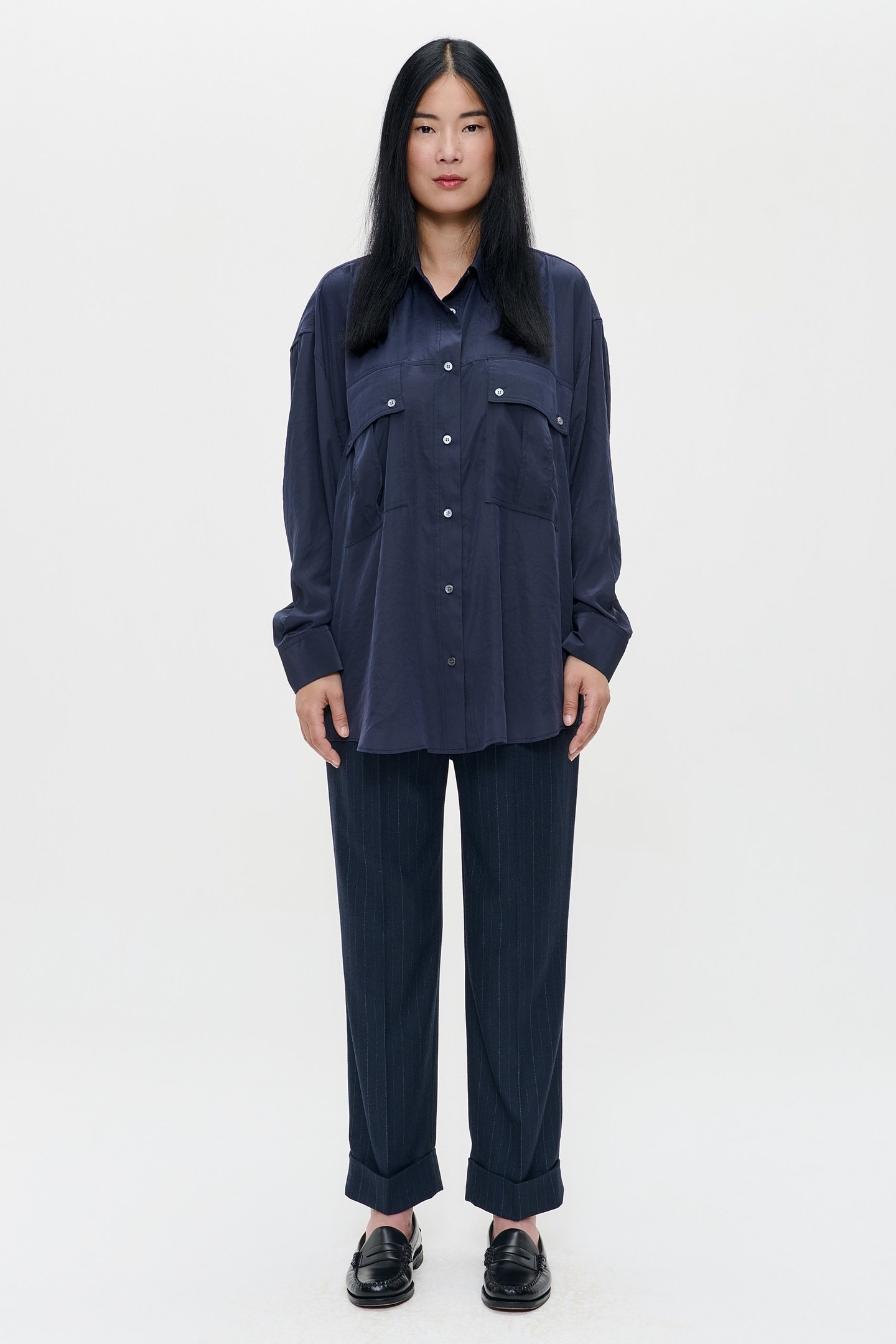 TECHNOSILK CARGO SHIRT MIDNIGHT BLUE 1