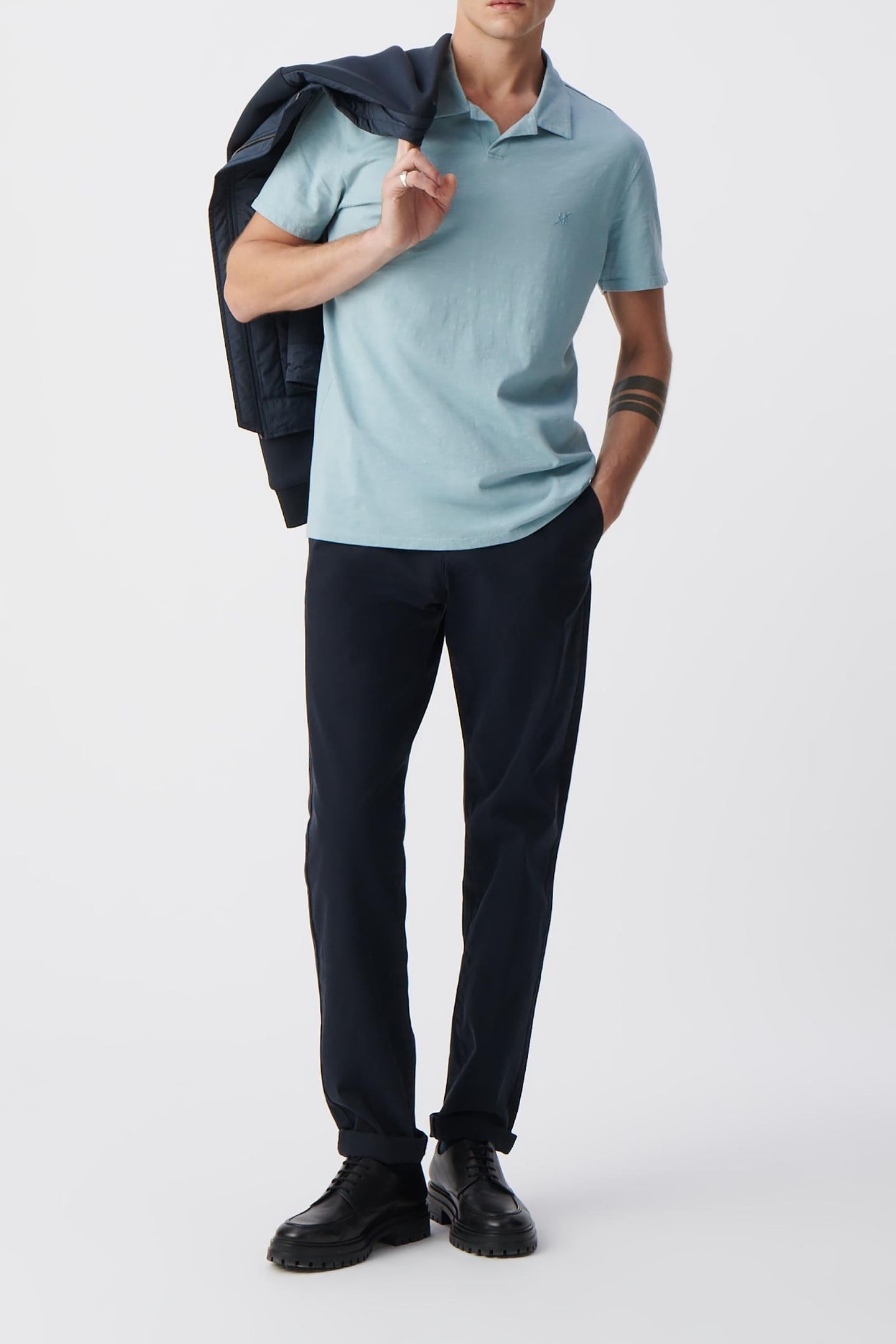 HORIZON ORGANIC SLUB COTTON POLO SHIRT 1